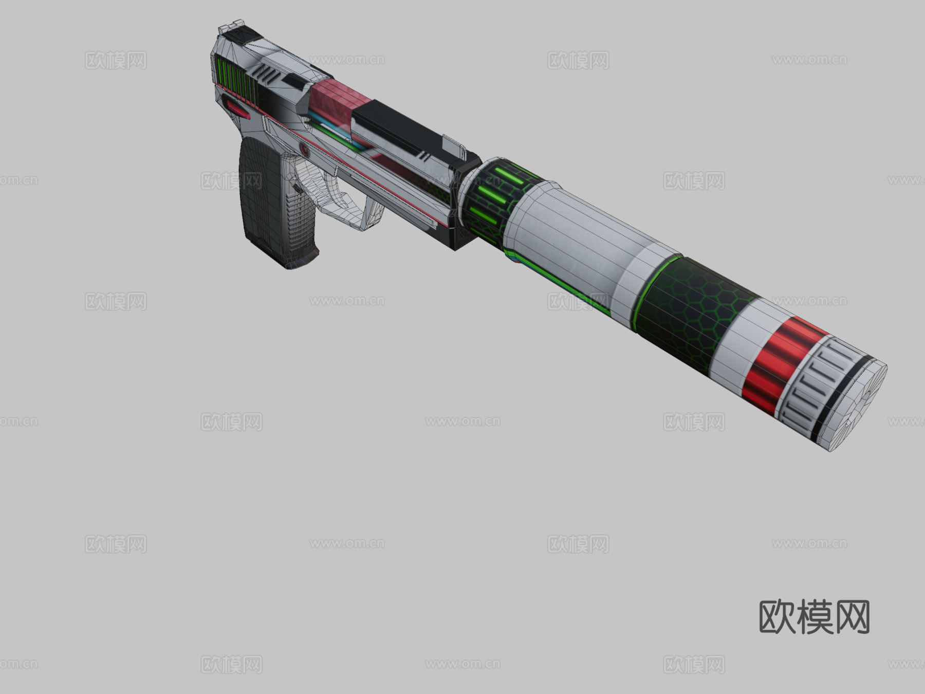 USP-S-相位器3d模型