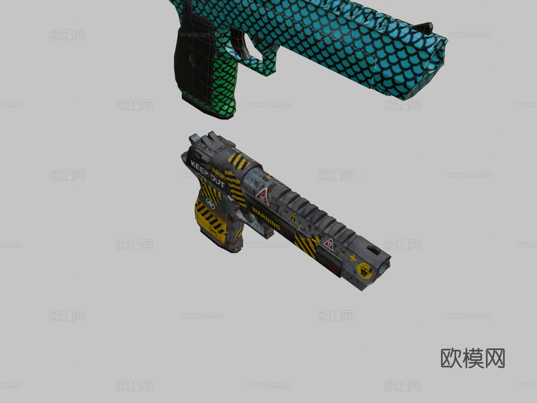 阿尔法箱-沙漠之鹰3d模型