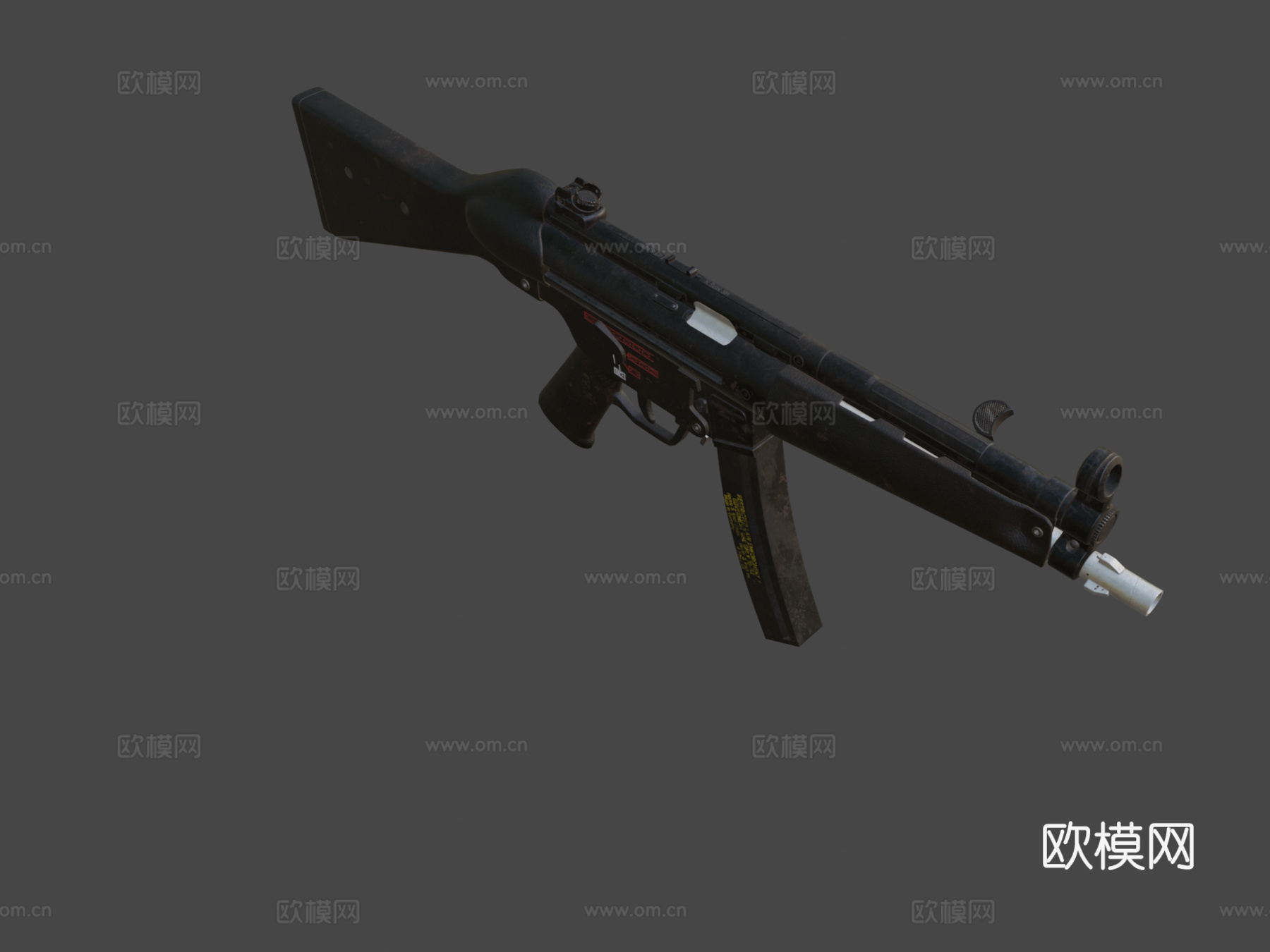MP5冲锋枪3d模型