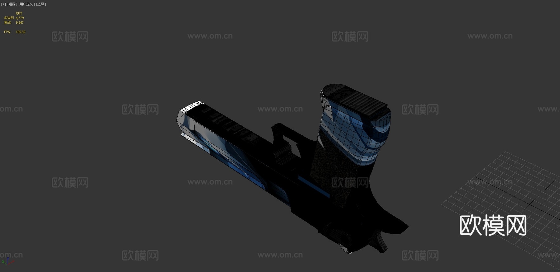 沙漠之鹰冰霜系列3d模型