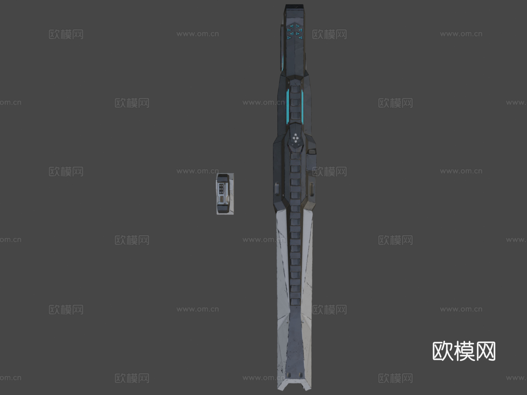 GPU武器3d模型