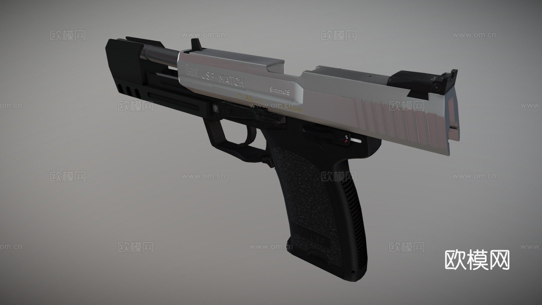 H&amp;K USP竞赛版3d模型