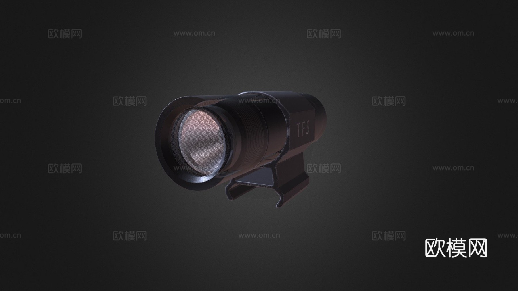 G2V3战术手电3d模型下载（渲染图1）