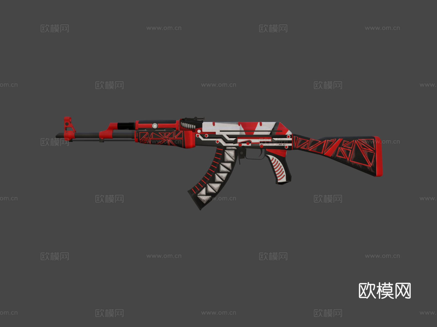 AK47英雄版3d模型