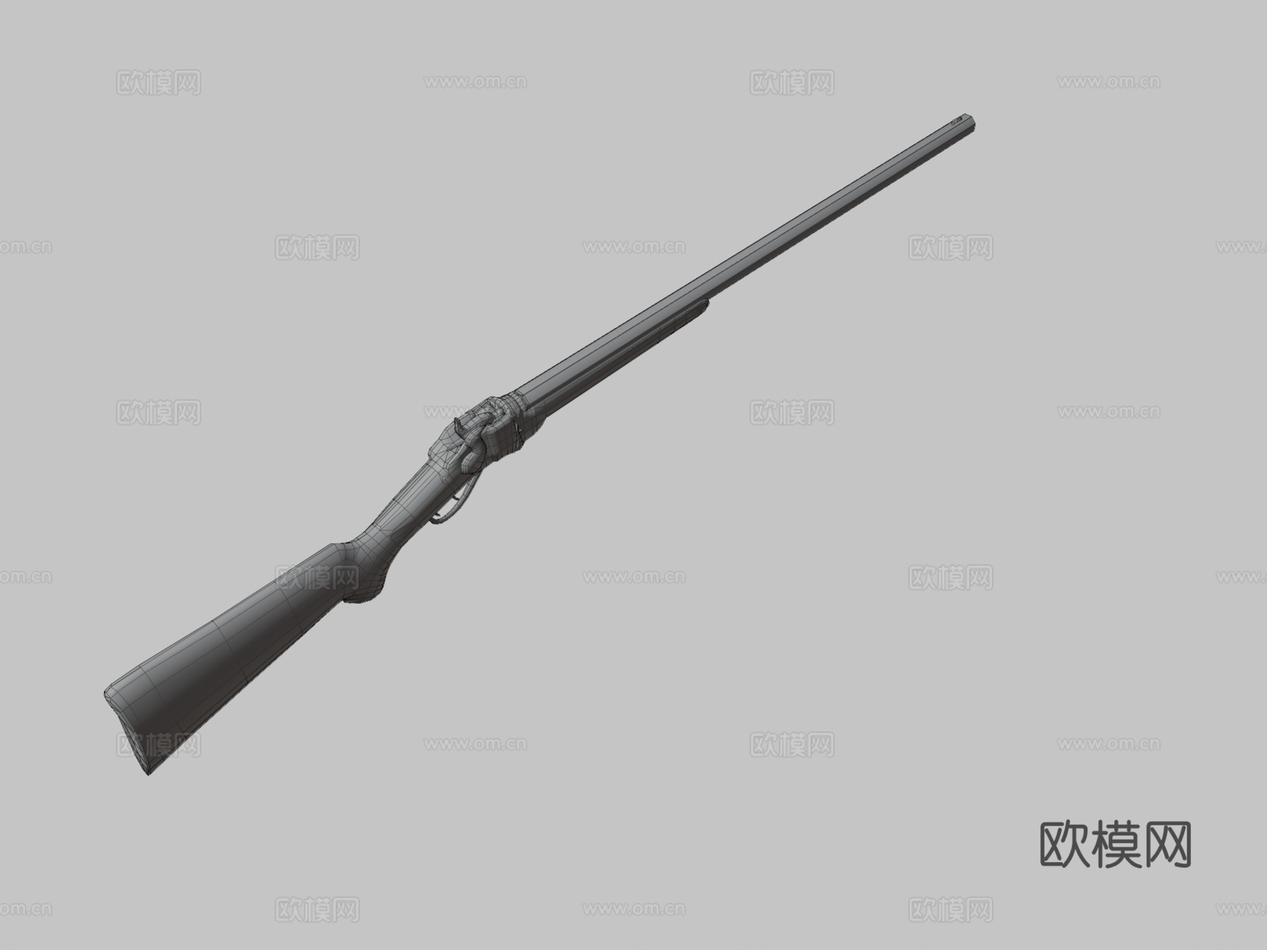 锋利1874步枪3d模型