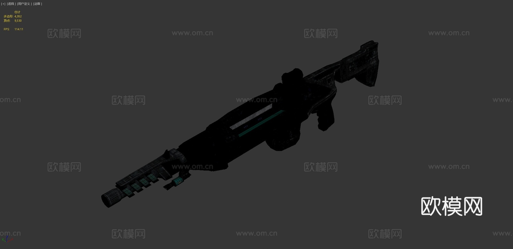 ER-2套装2(科幻步枪)3d模型