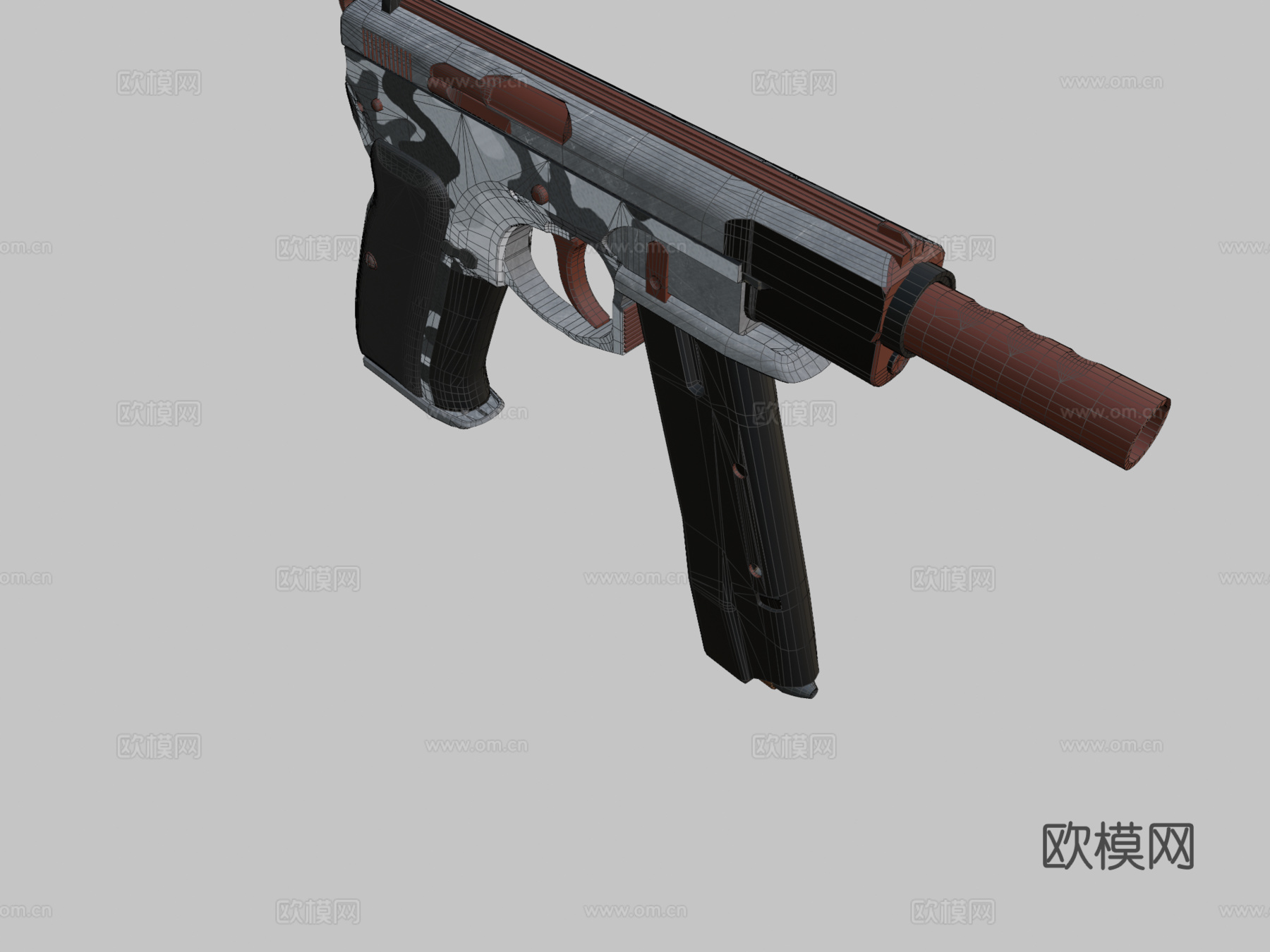 CZ75-赝品3d模型