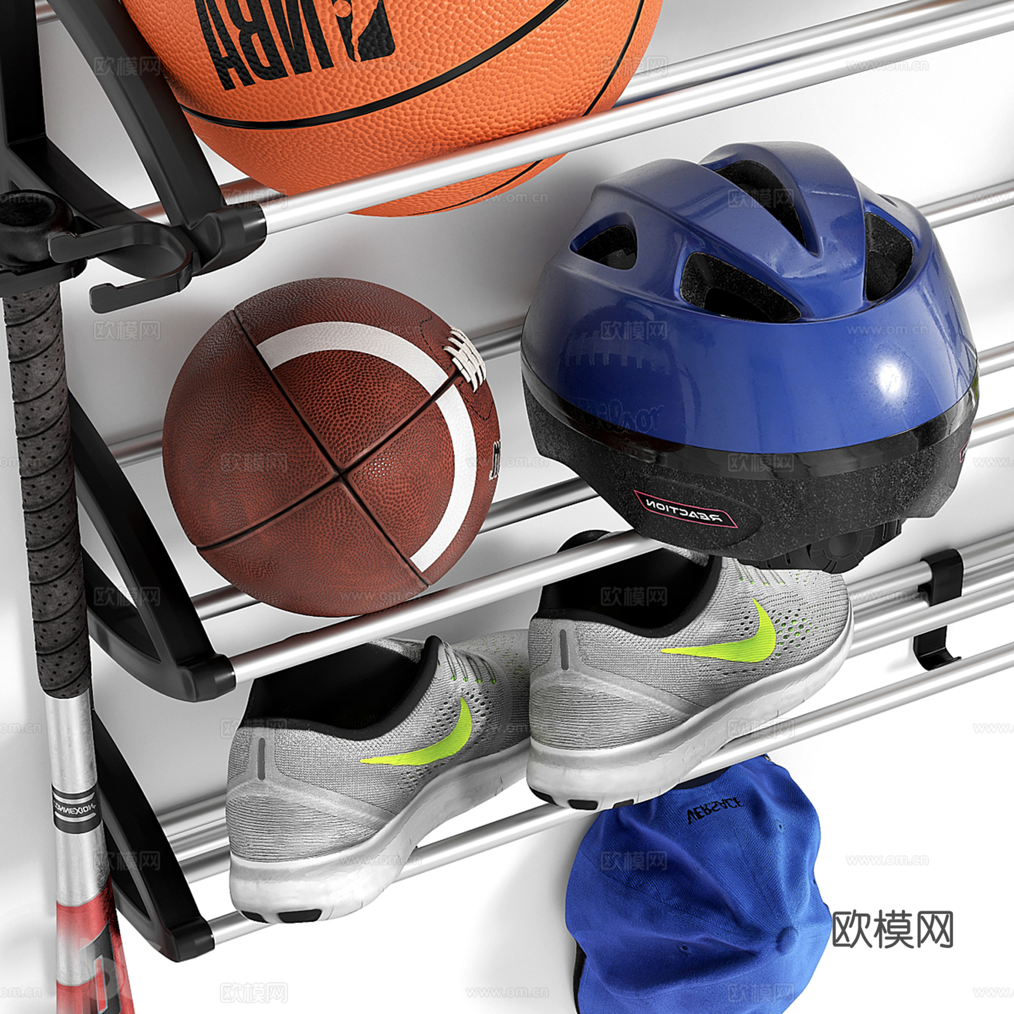 现代体育器材 运动器材su模型