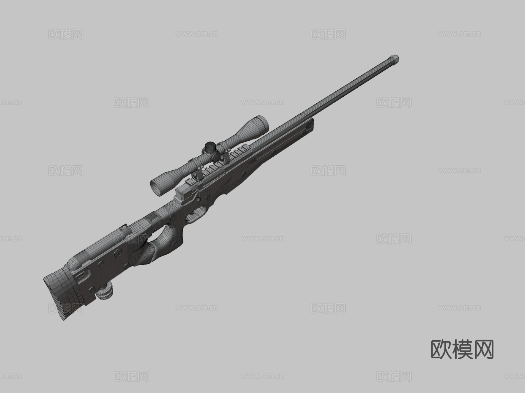 AWP(低多边形版)3d模型