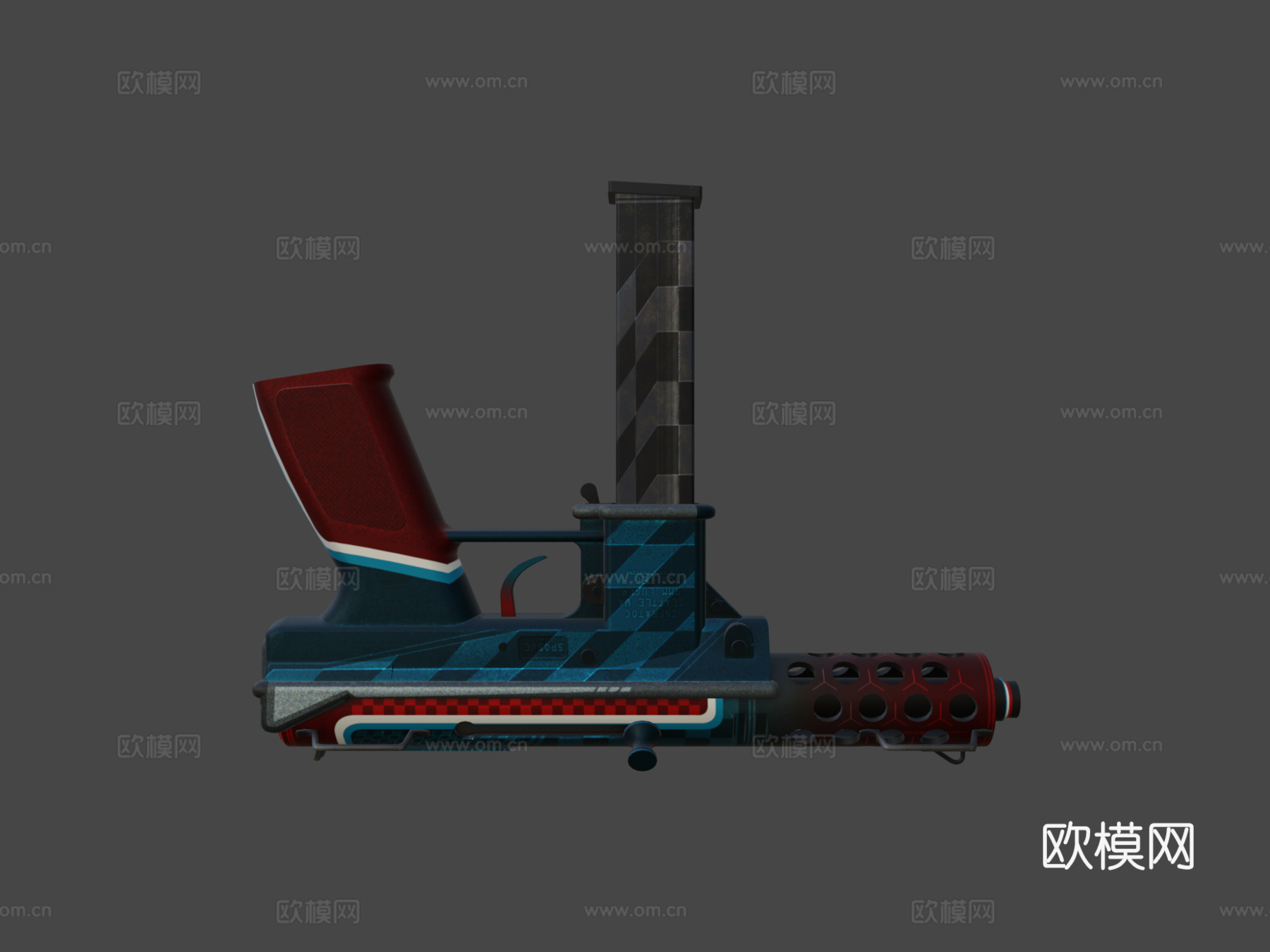 Tec-9-电路3d模型