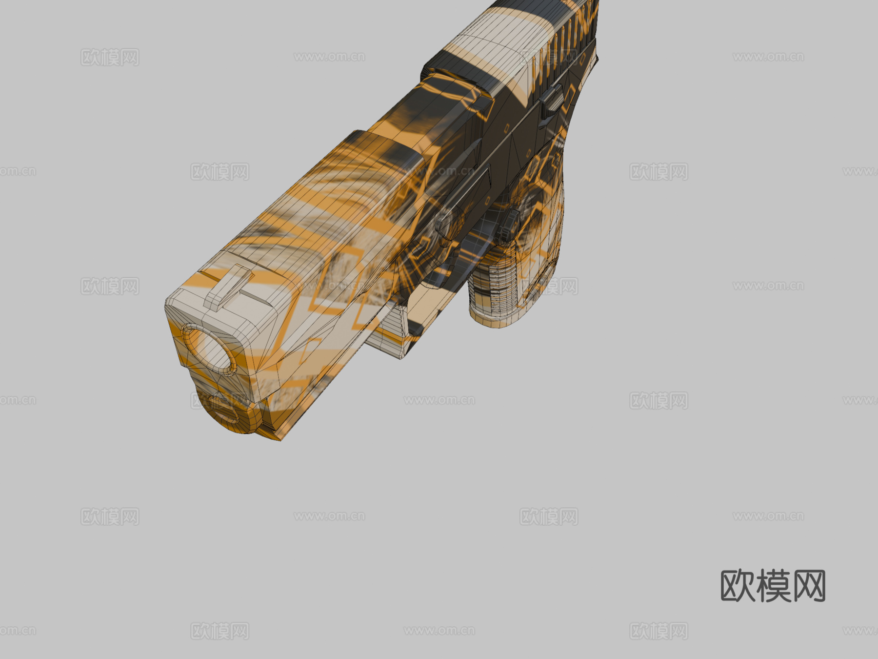 P250-立方体3d模型