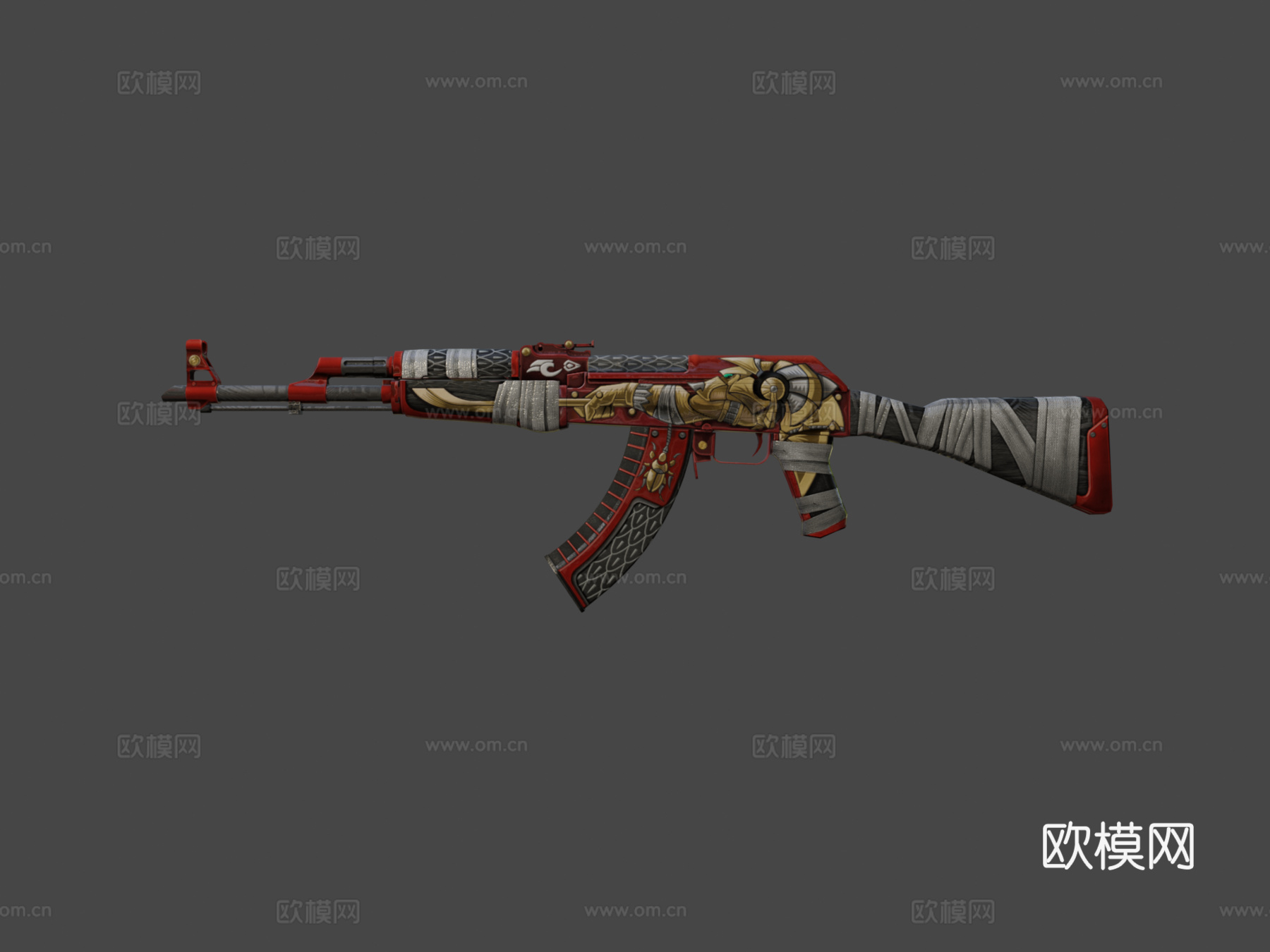 AK-47阿努比斯版3d模型