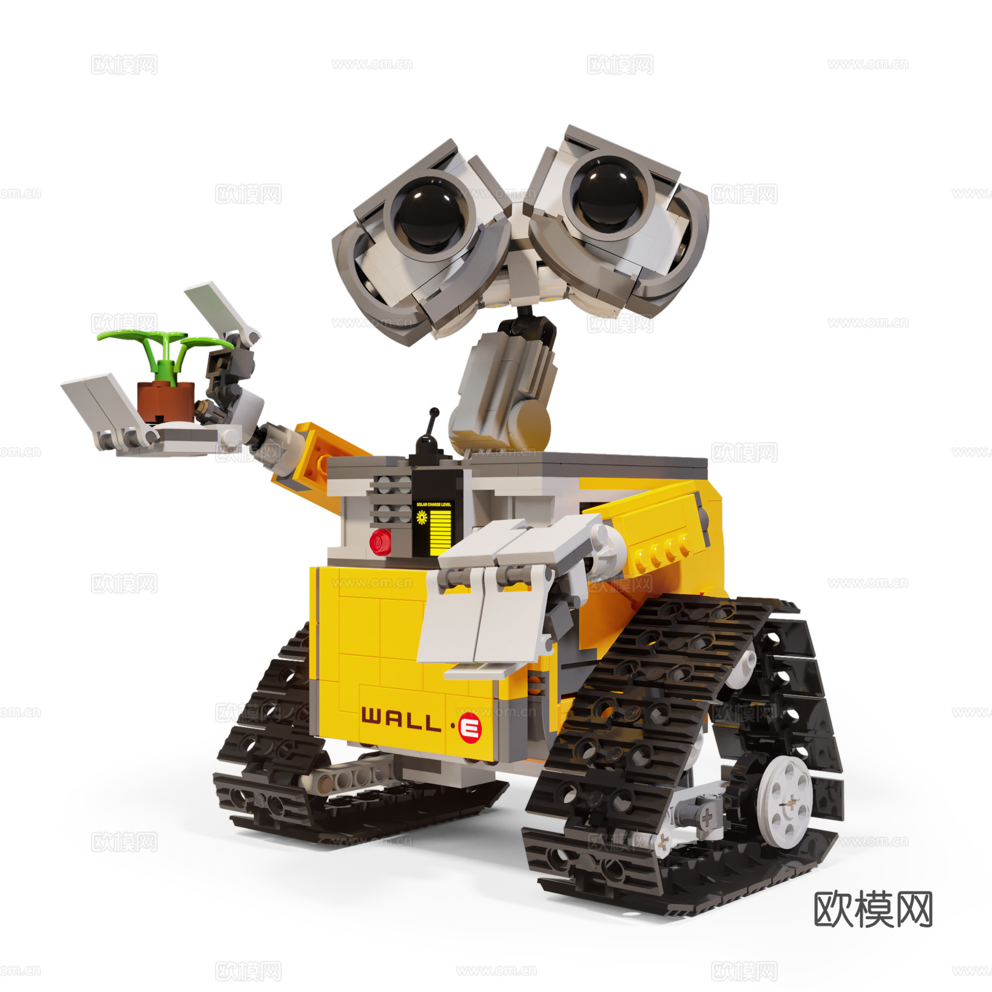 乐高积木玩具车3d模型