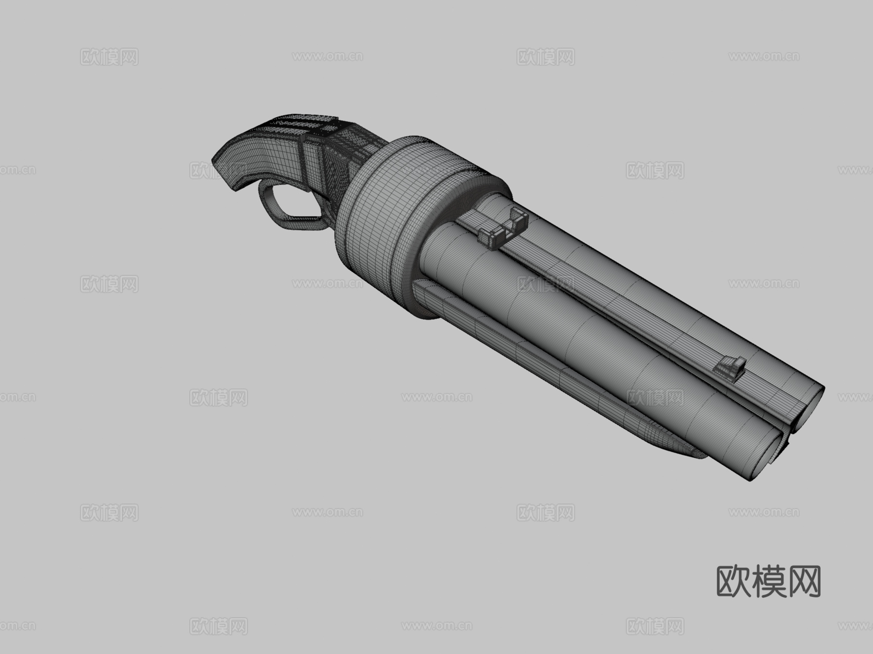 硬表面-散射枪3d模型