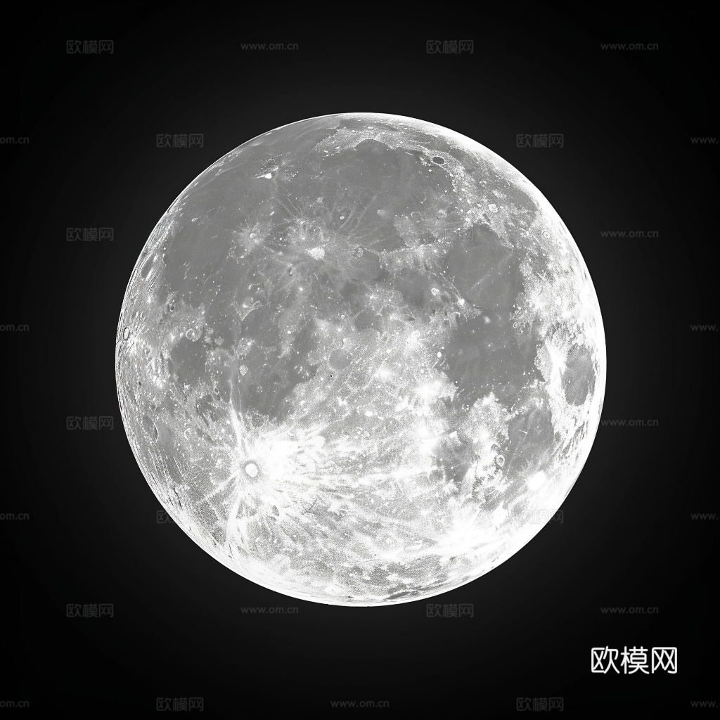 月球灯星球月亮陨石表表面