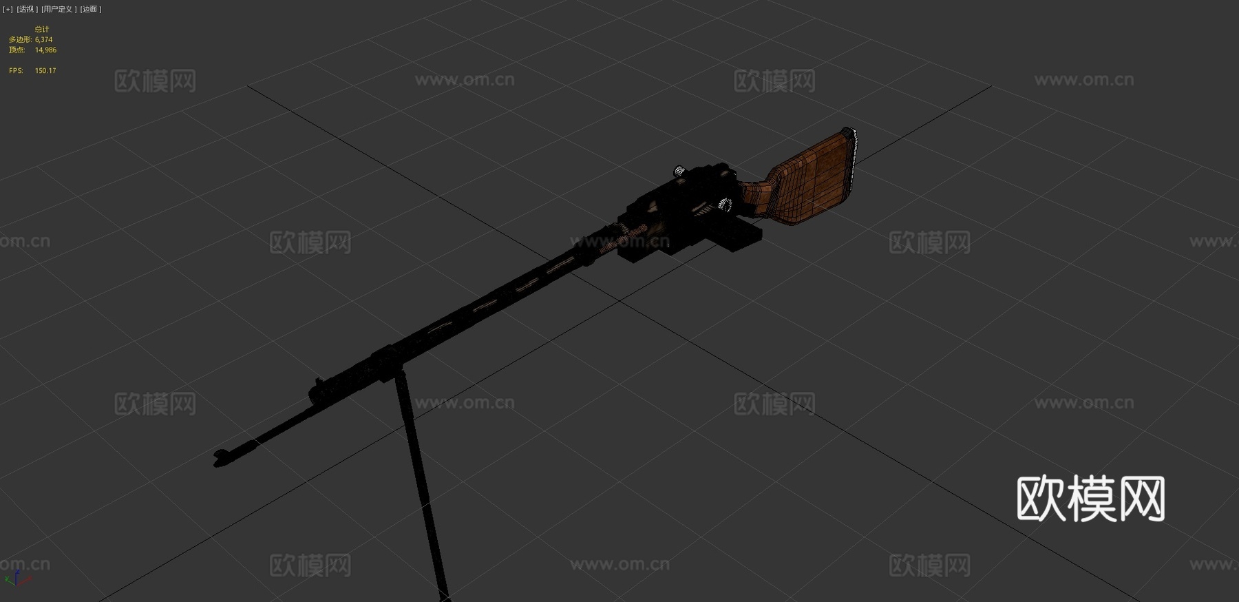 麦德森机枪3d模型-Pic-4