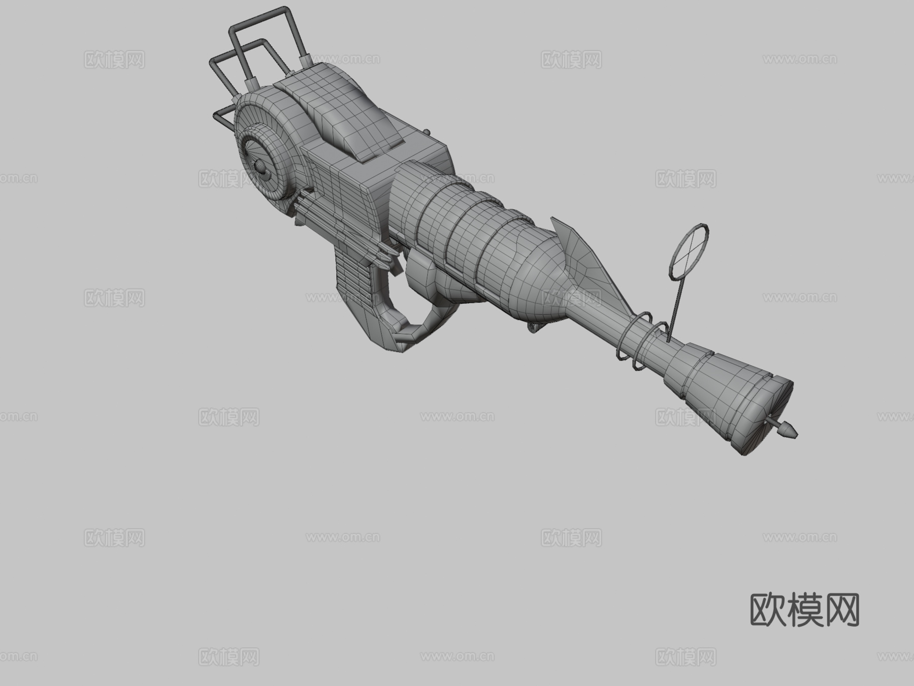 射线枪3d模型