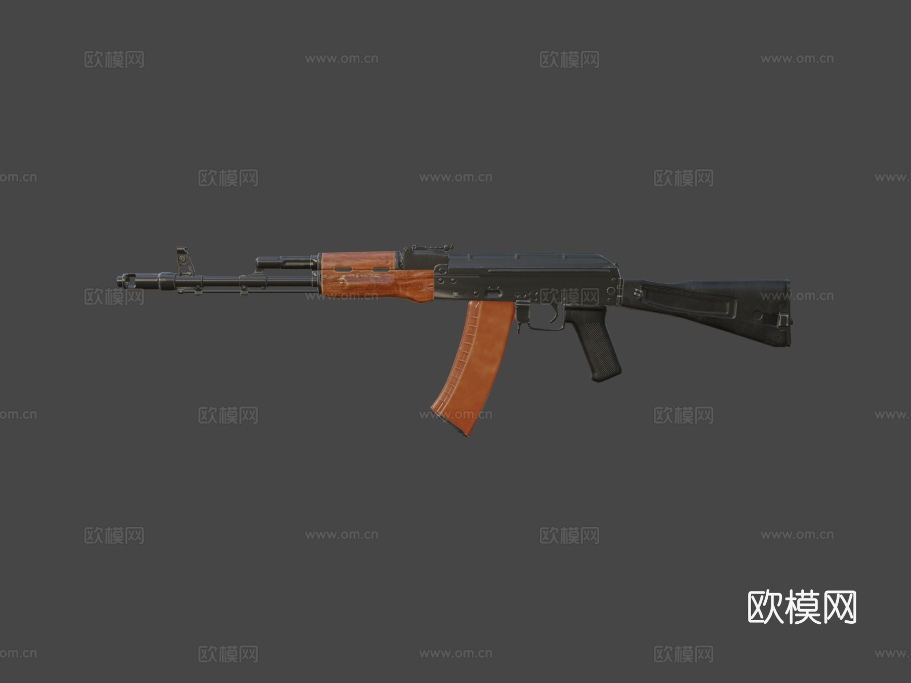 Ak74m步枪模型3d模型