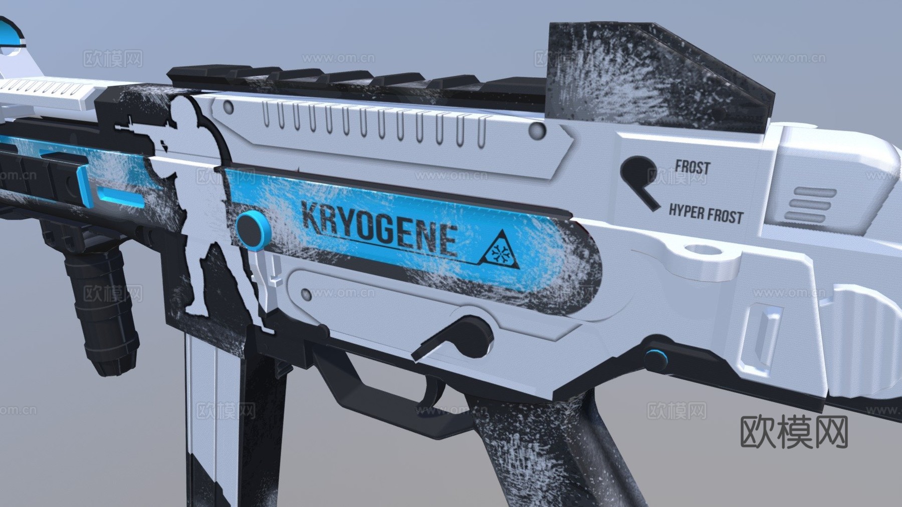UMP-45极寒基因（超霜冻模组）3d模型