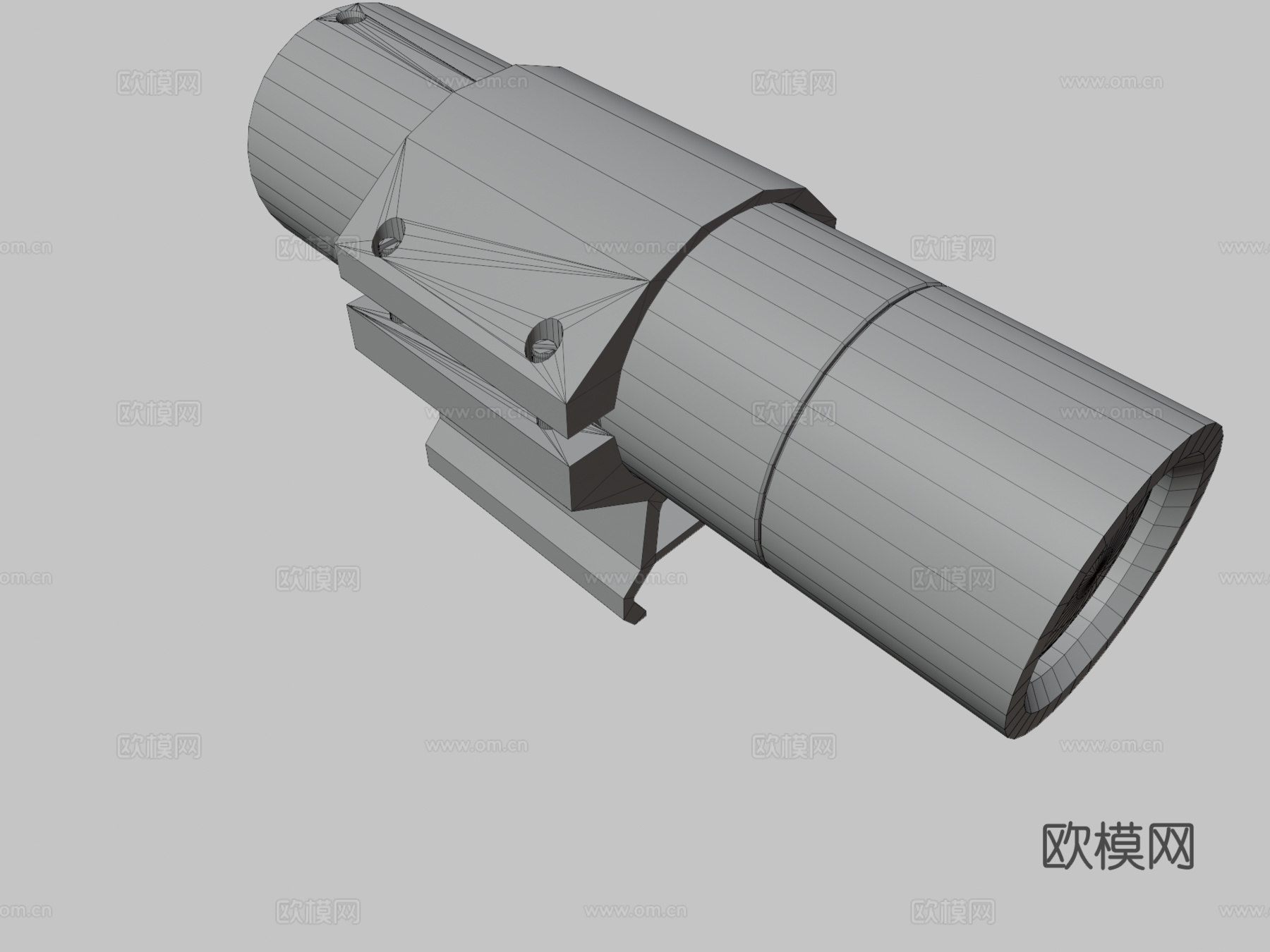 G2V3战术手电3d模型下载（渲染图3）