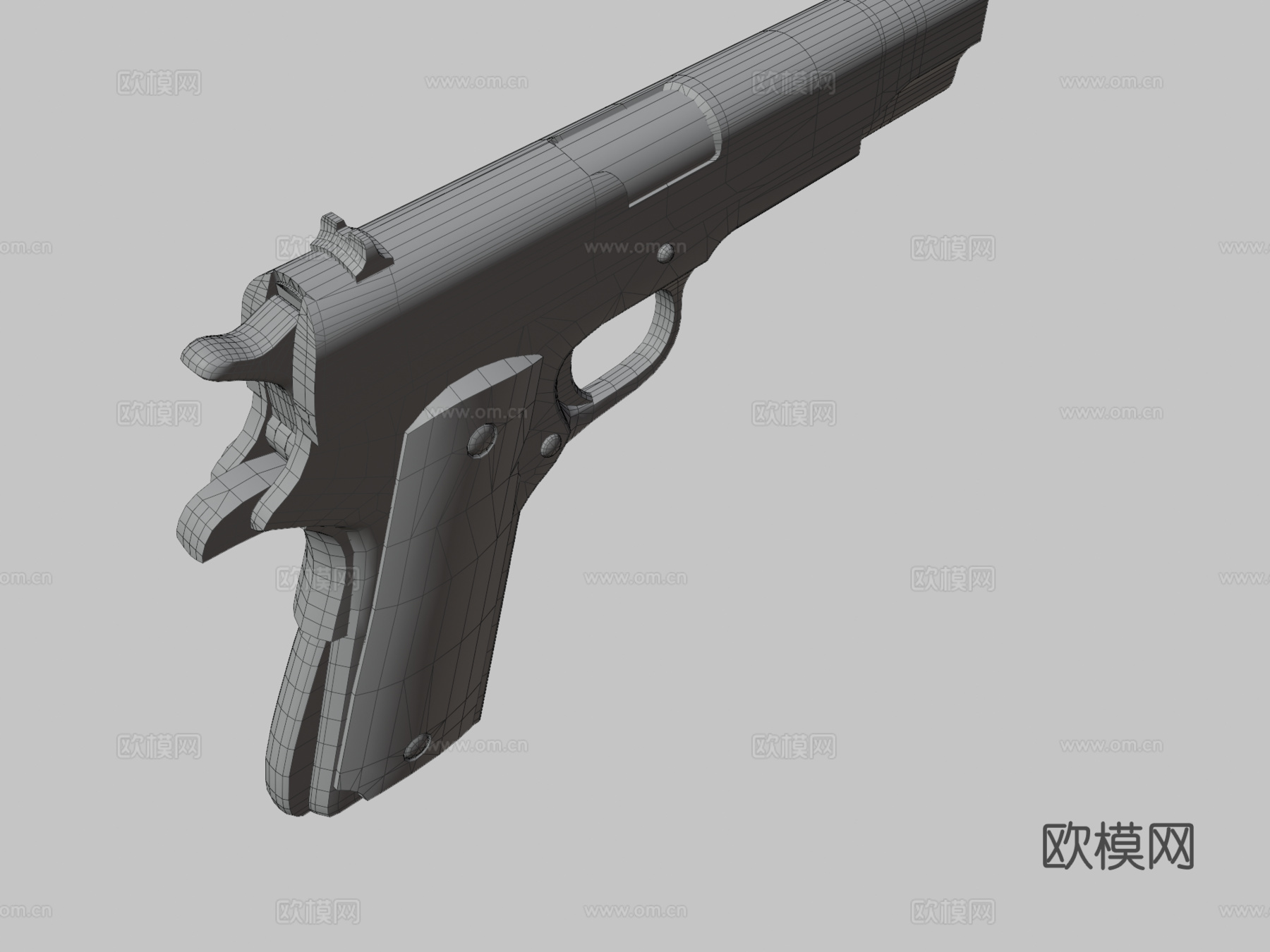 M1911A1手枪3d模型