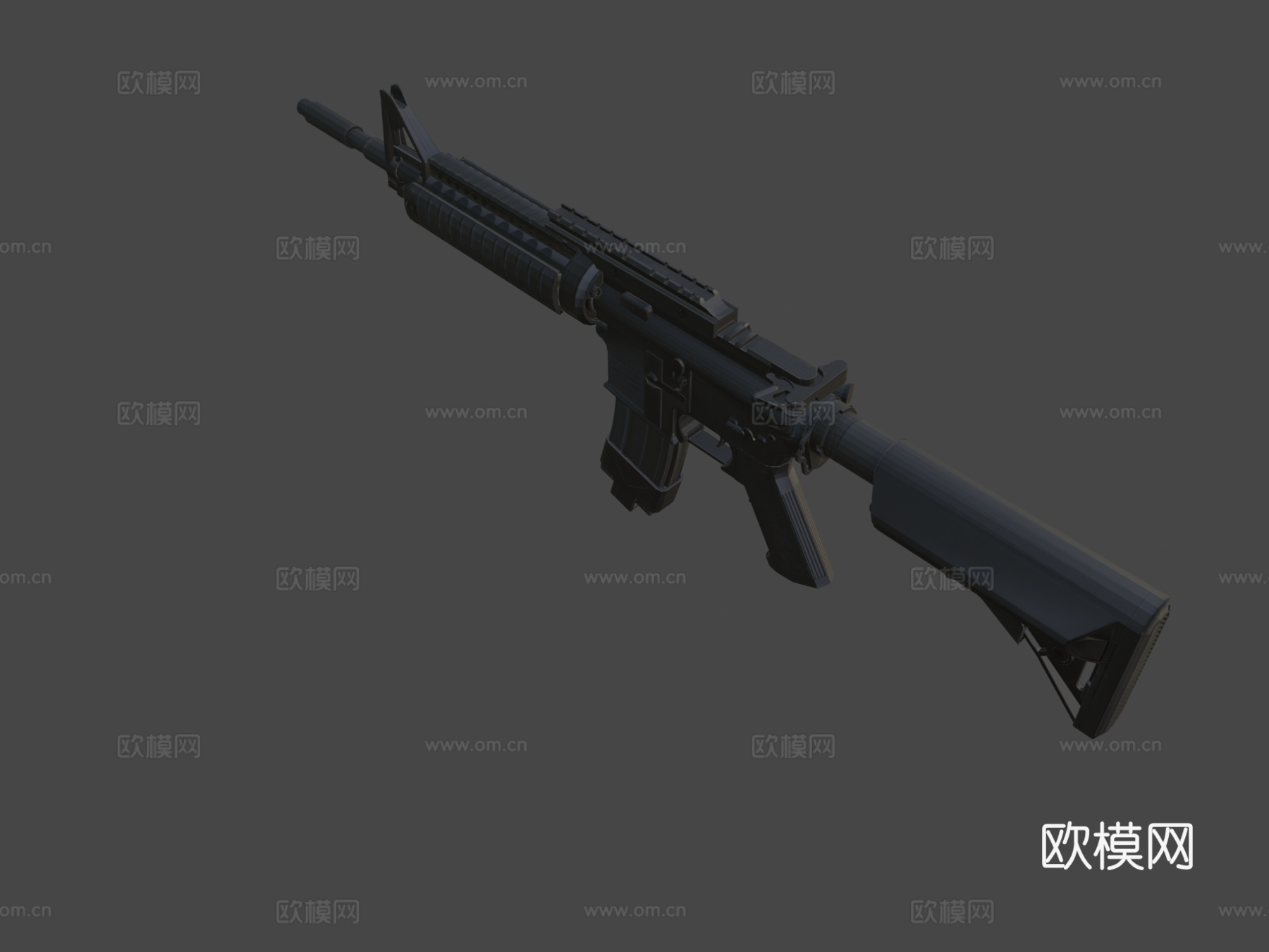 M4A1步枪3d模型