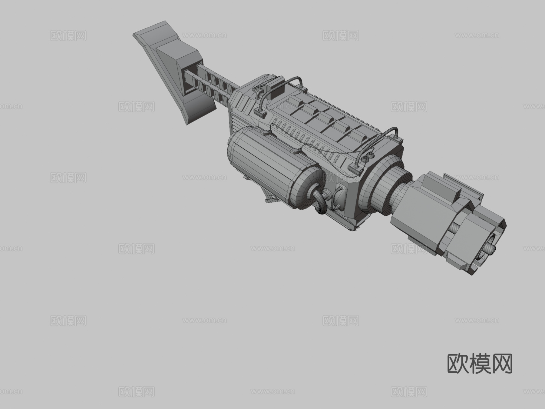 科幻枪械3d模型