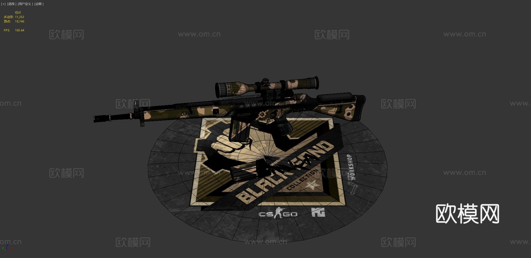 G3SG1-黑沙3d模型