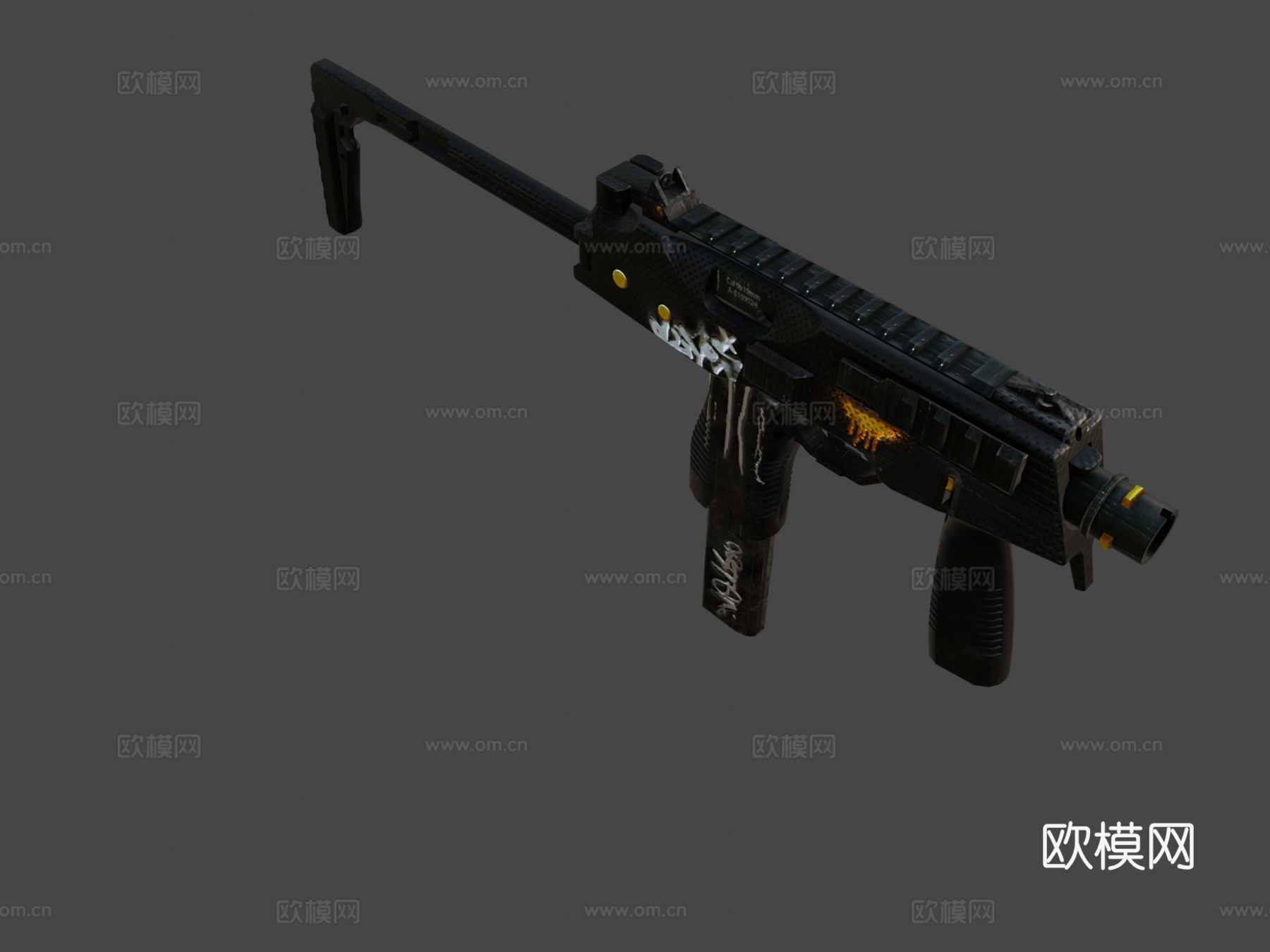 MP9叛乱黄金版3d模型