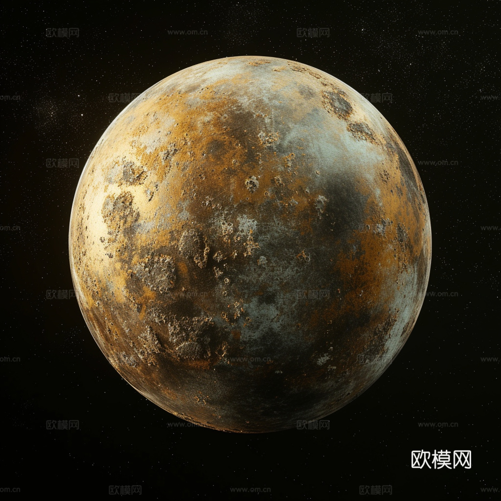 月球灯星球月亮陨石表表面