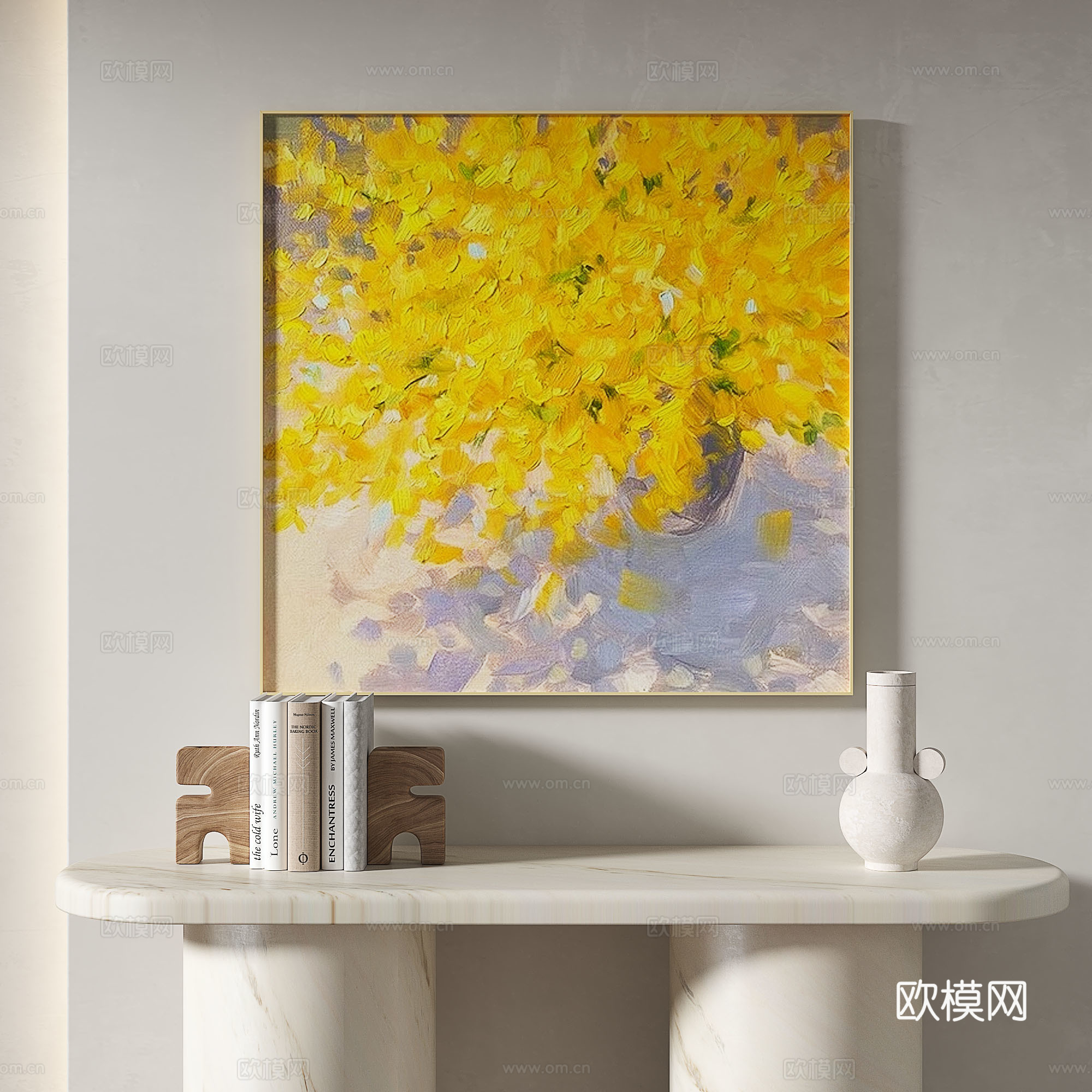 现代，简约，奶油风，复古，抽象，装饰画3d模型