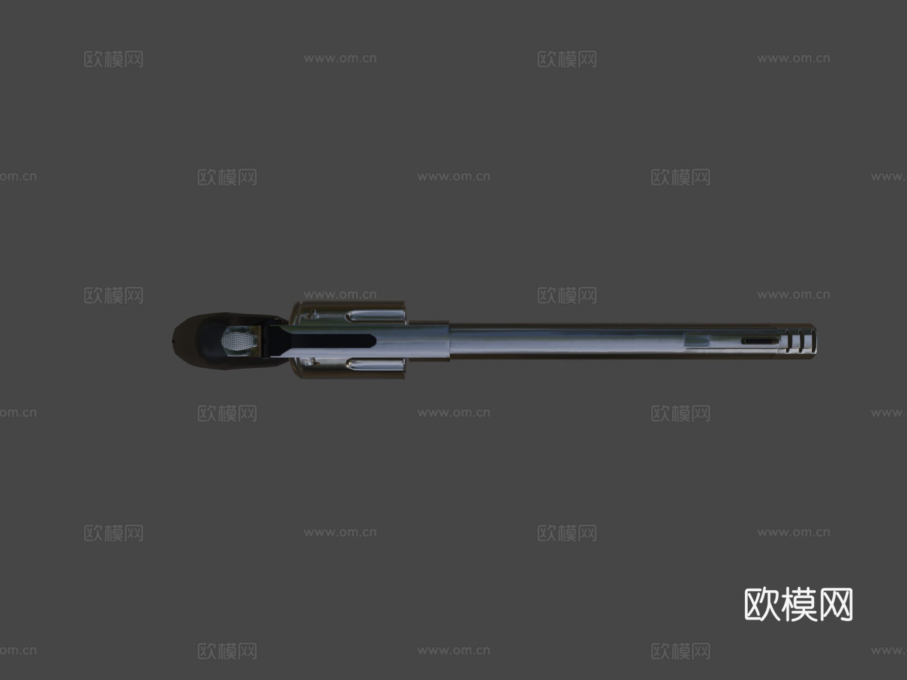史密斯威森500马格南左轮3d模型