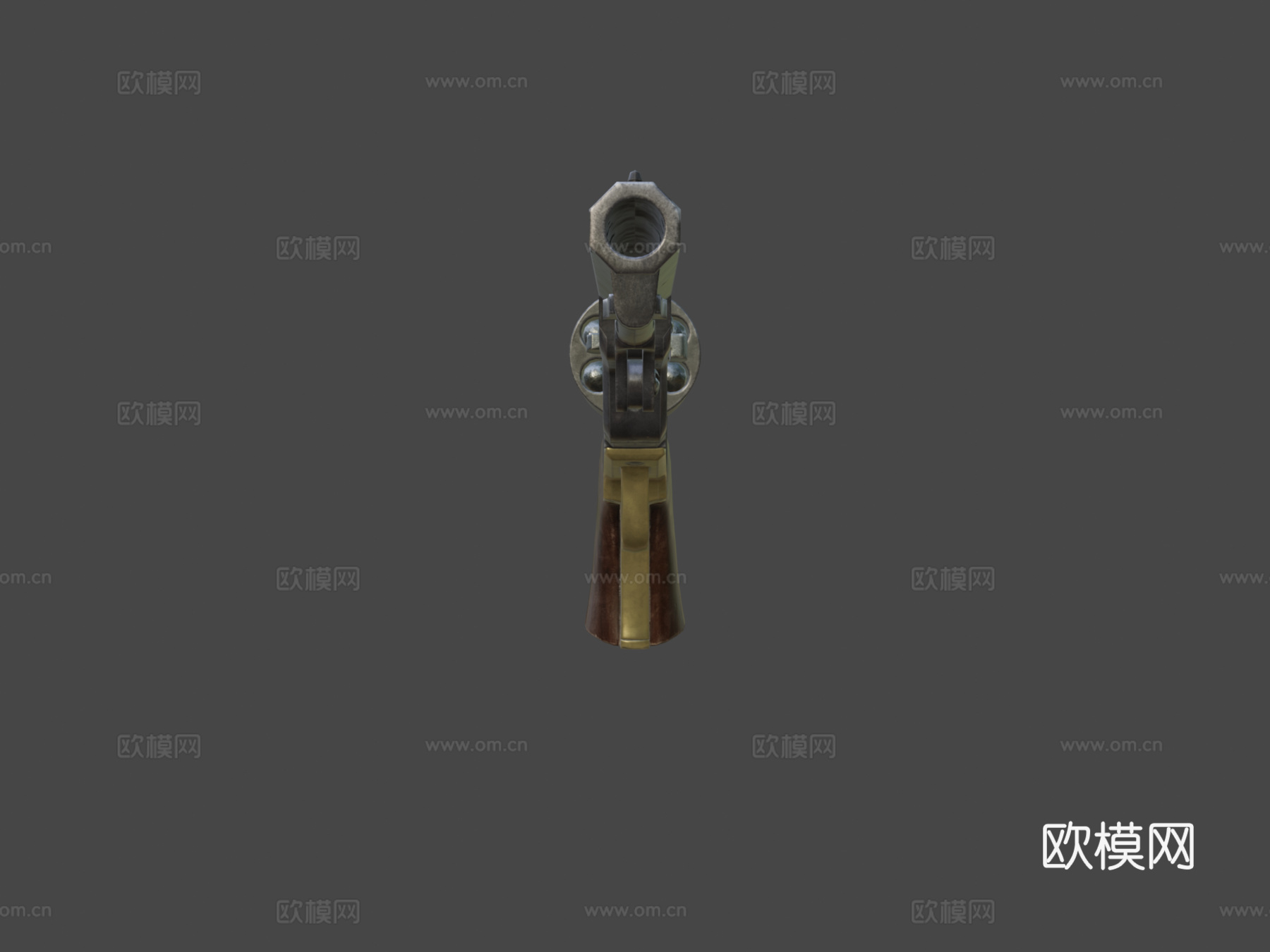 柯尔特1849袖珍左轮3d模型