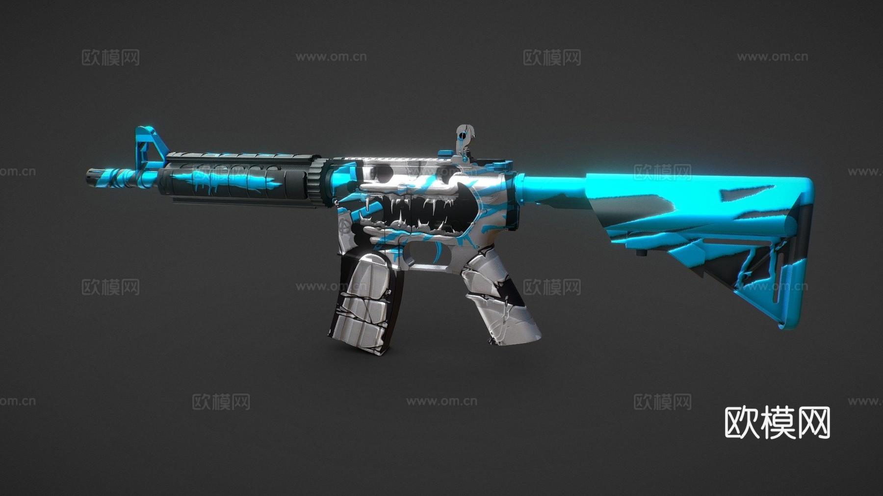 M4A4朋克版3d模型