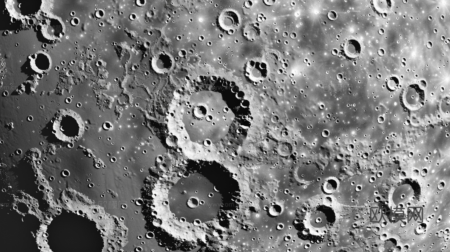 月球灯星球月亮陨石表表面