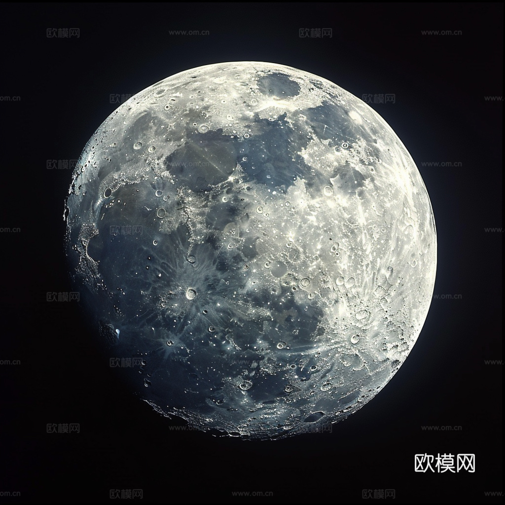 月球灯星球月亮陨石表表面