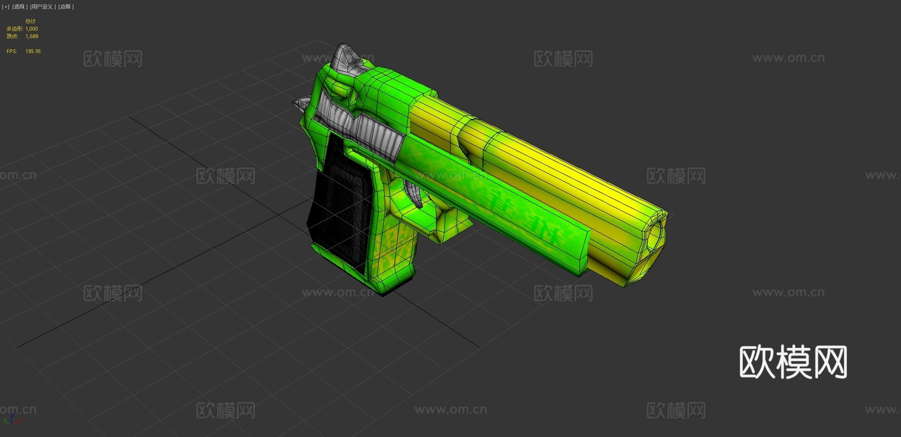 疯狐马格南(ZeroLeL)沙漠之鹰3d模型