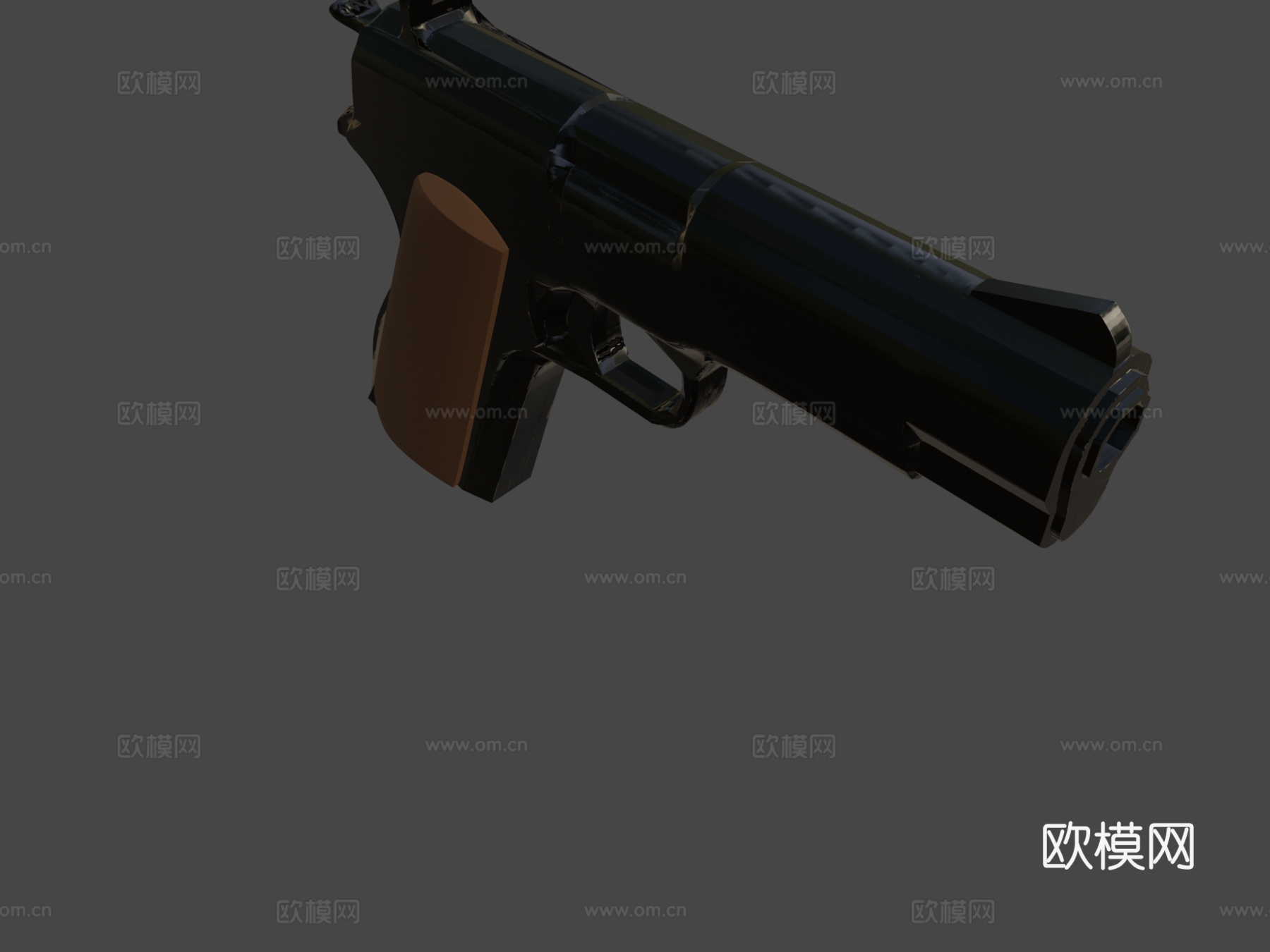 将官M15手枪3d模型