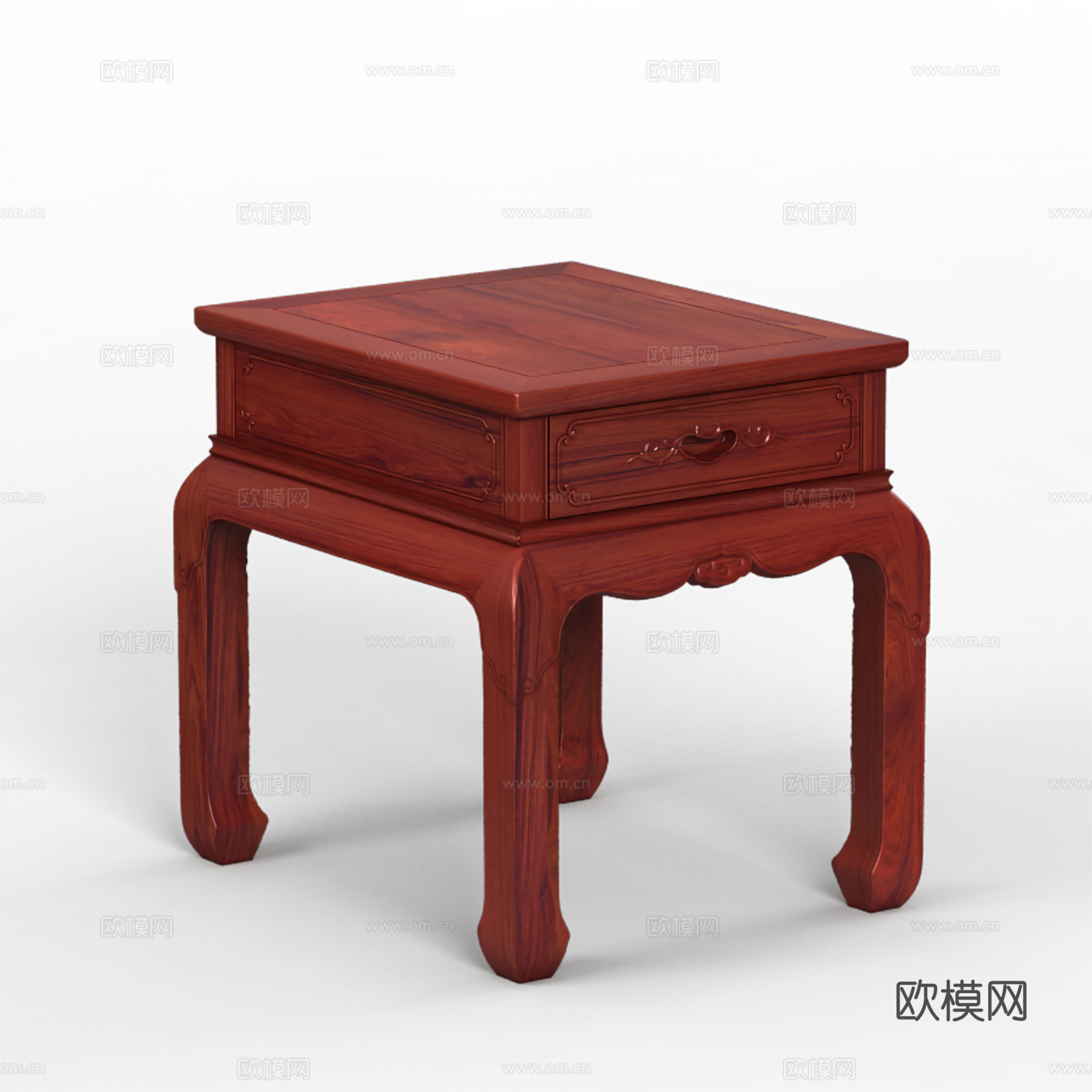 中式茶几 实木红木3d模型