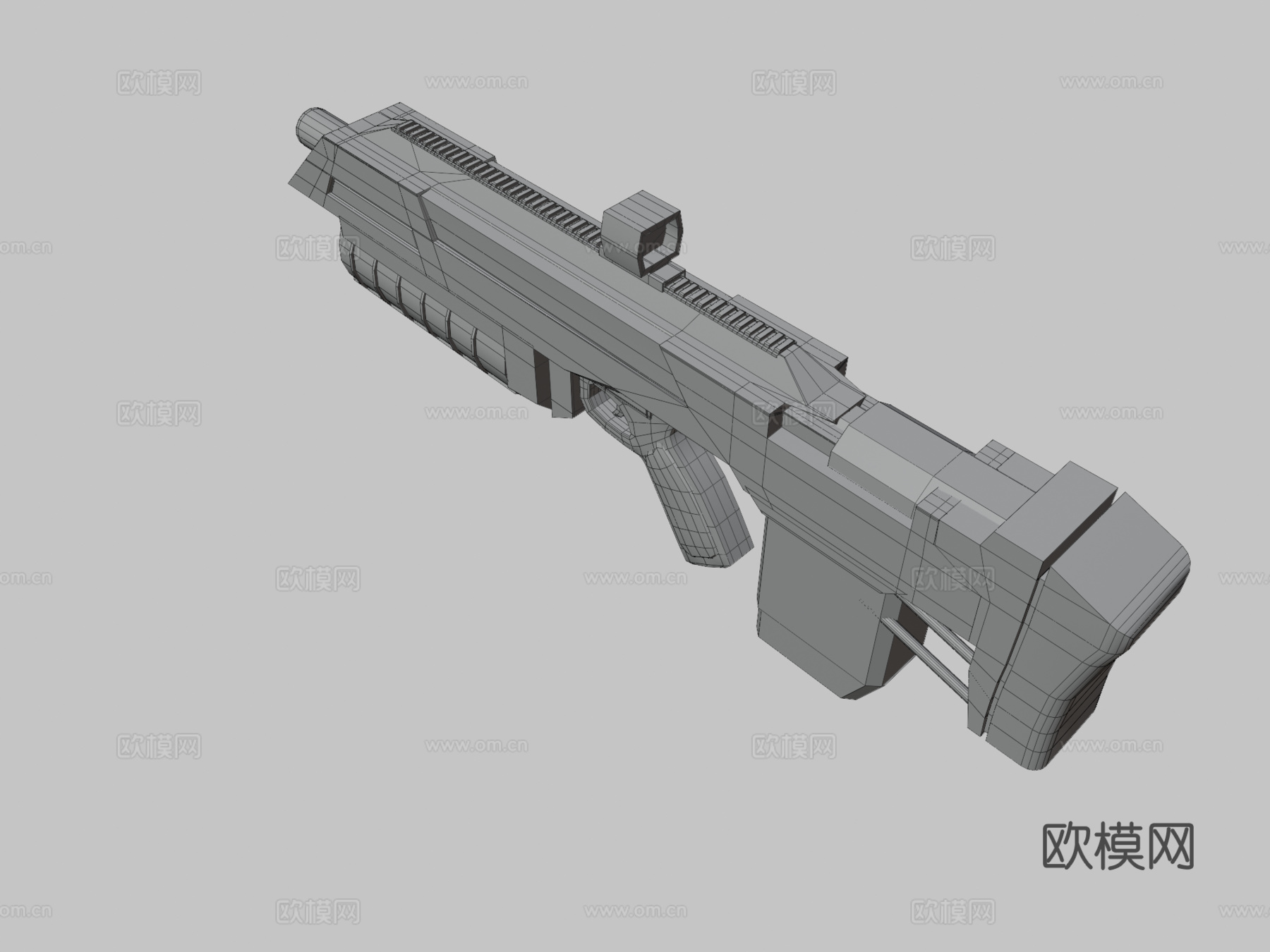 现代武器概念3d模型