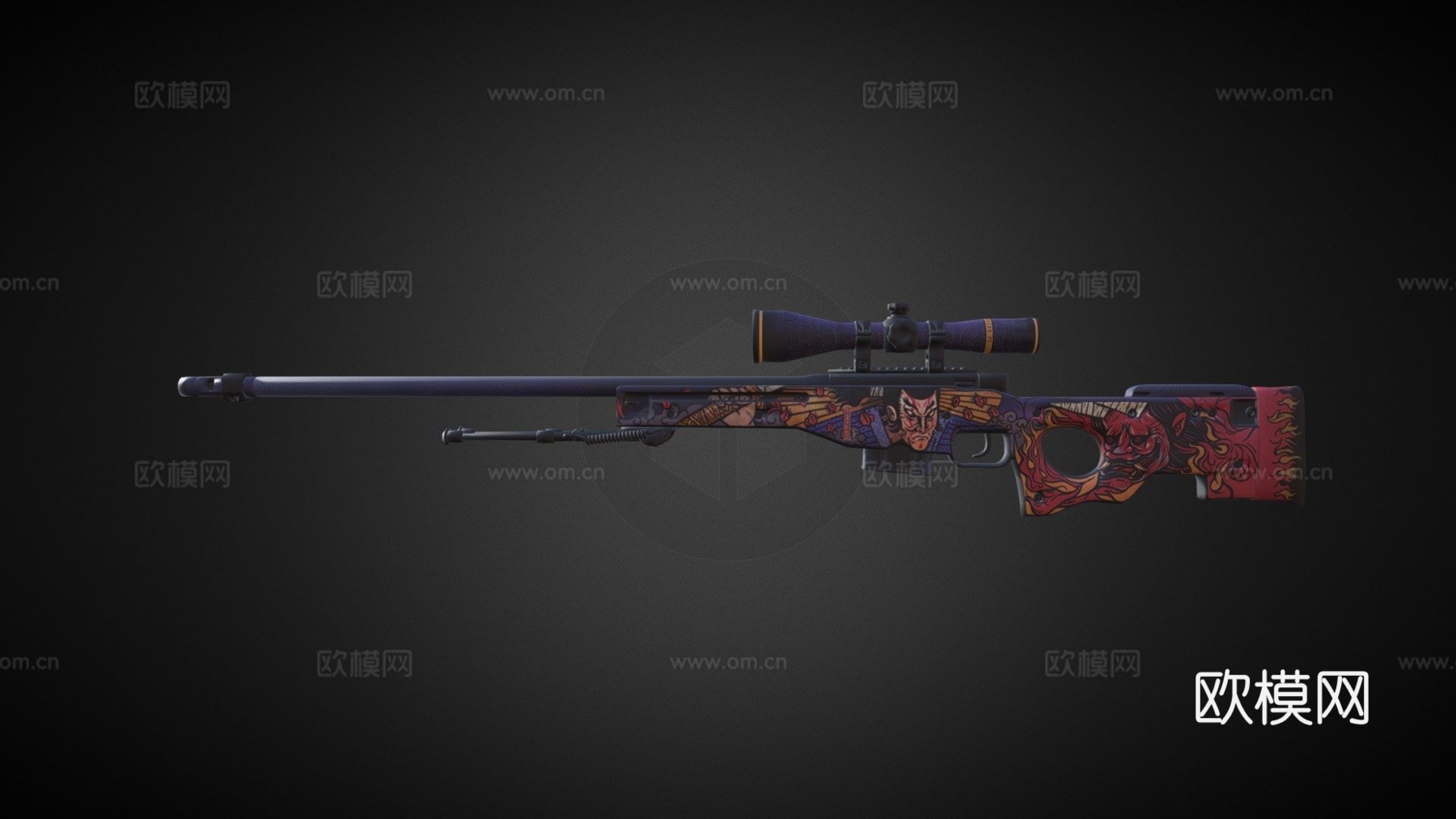 AWP-鬼太极3d模型