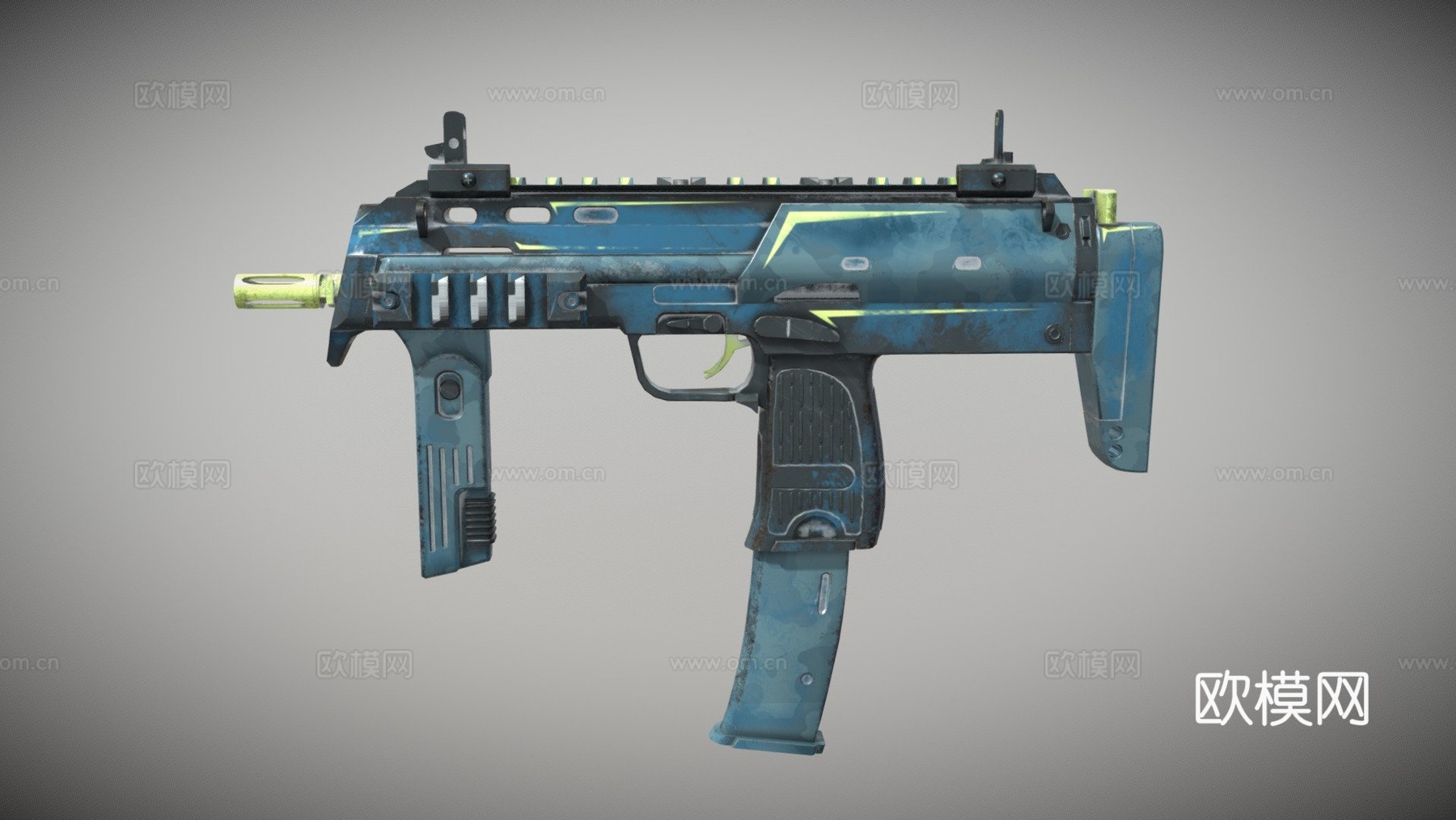 MP7-冰川精英3d模型