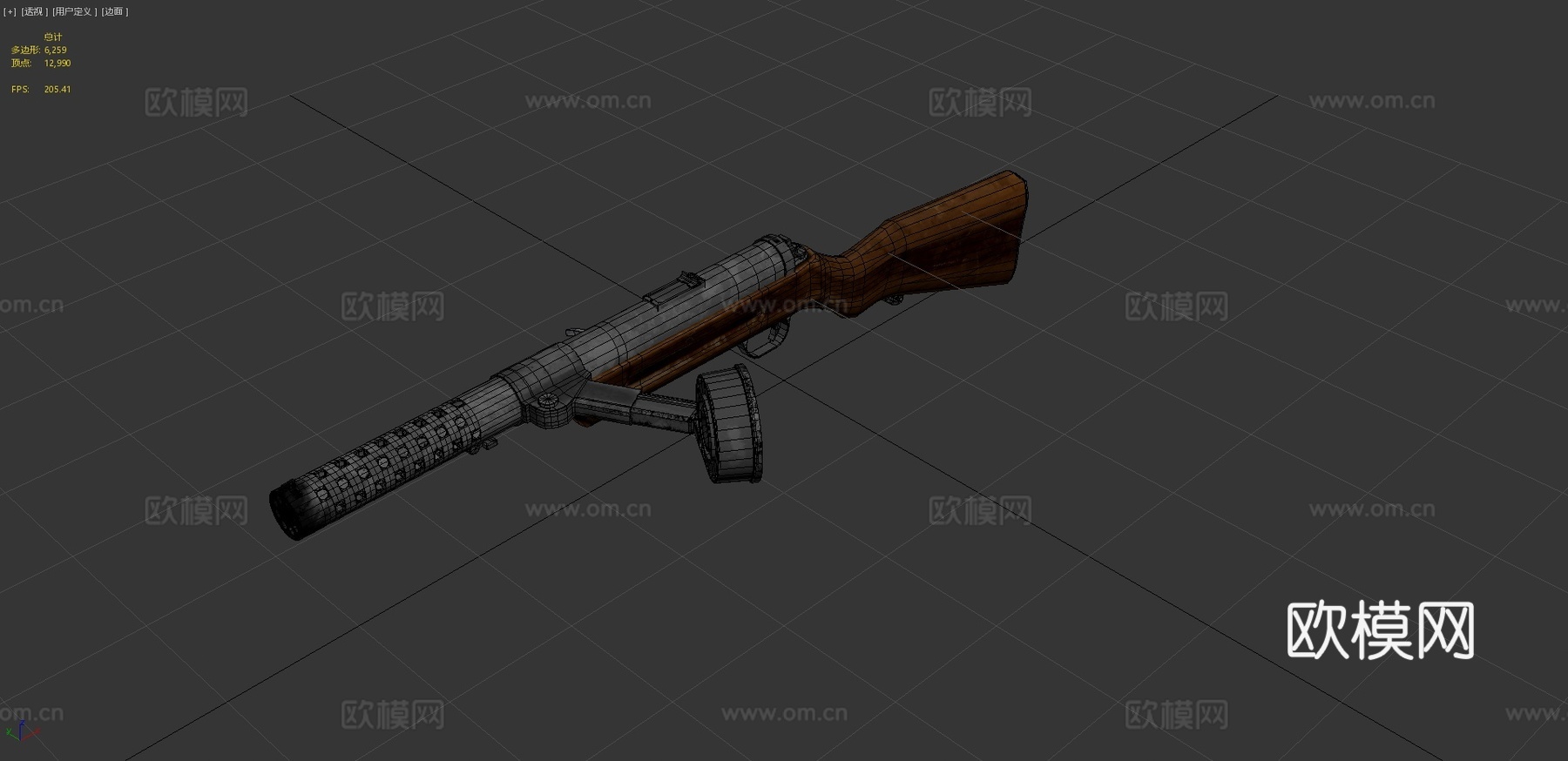 MP-18冲锋枪3d模型