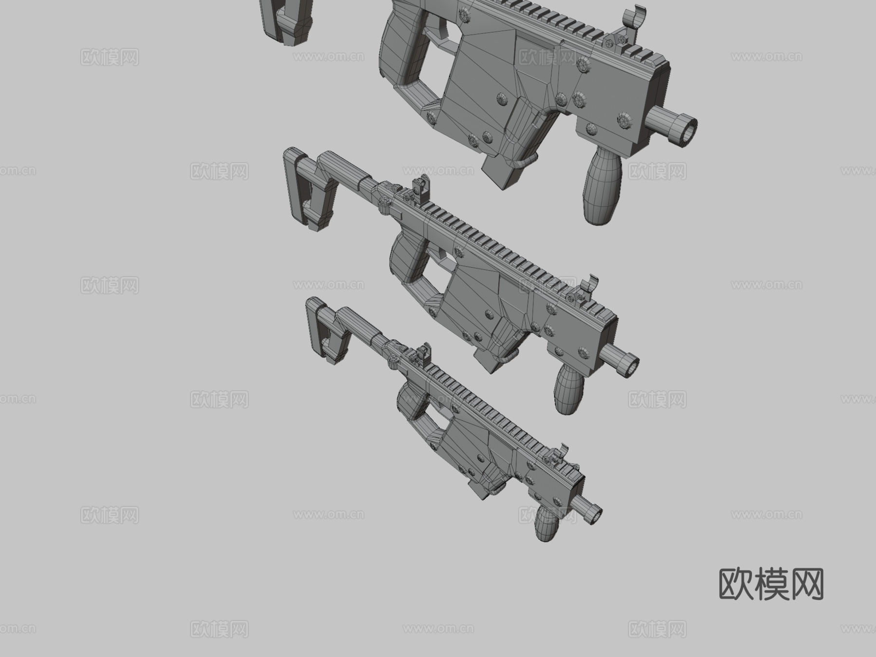 阿尔法箱-KRISS Vector3d模型