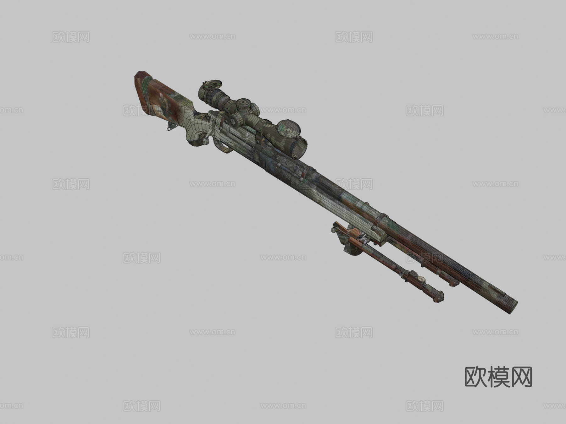 M24迷彩3d模型