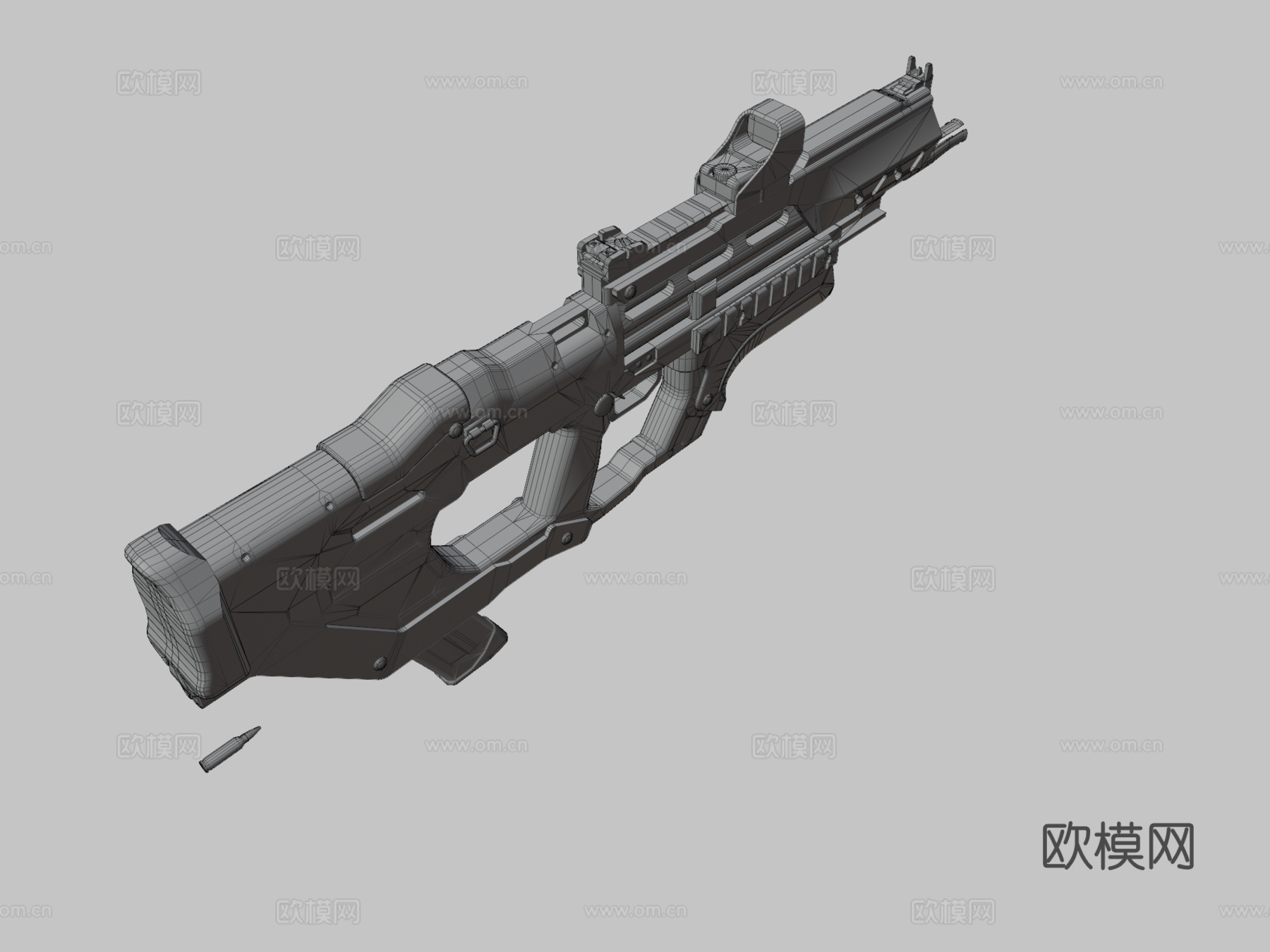 射击麦格枪(SMG)3d模型