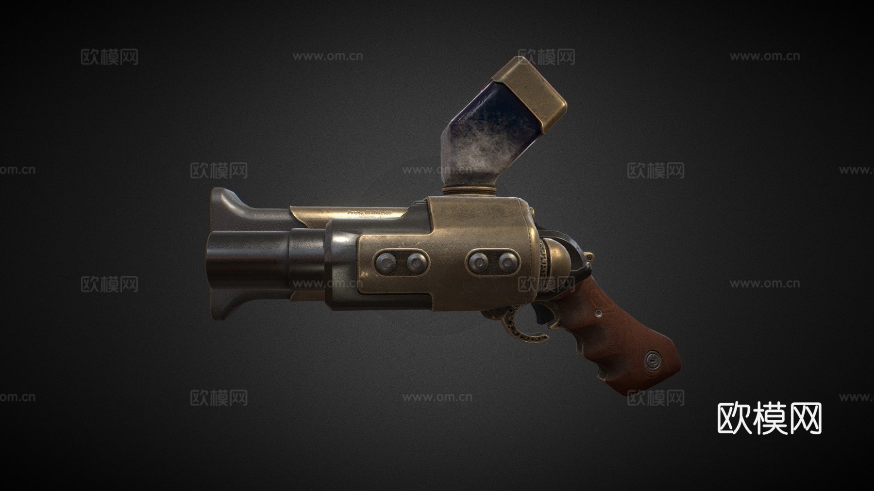 科幻枪3d模型
