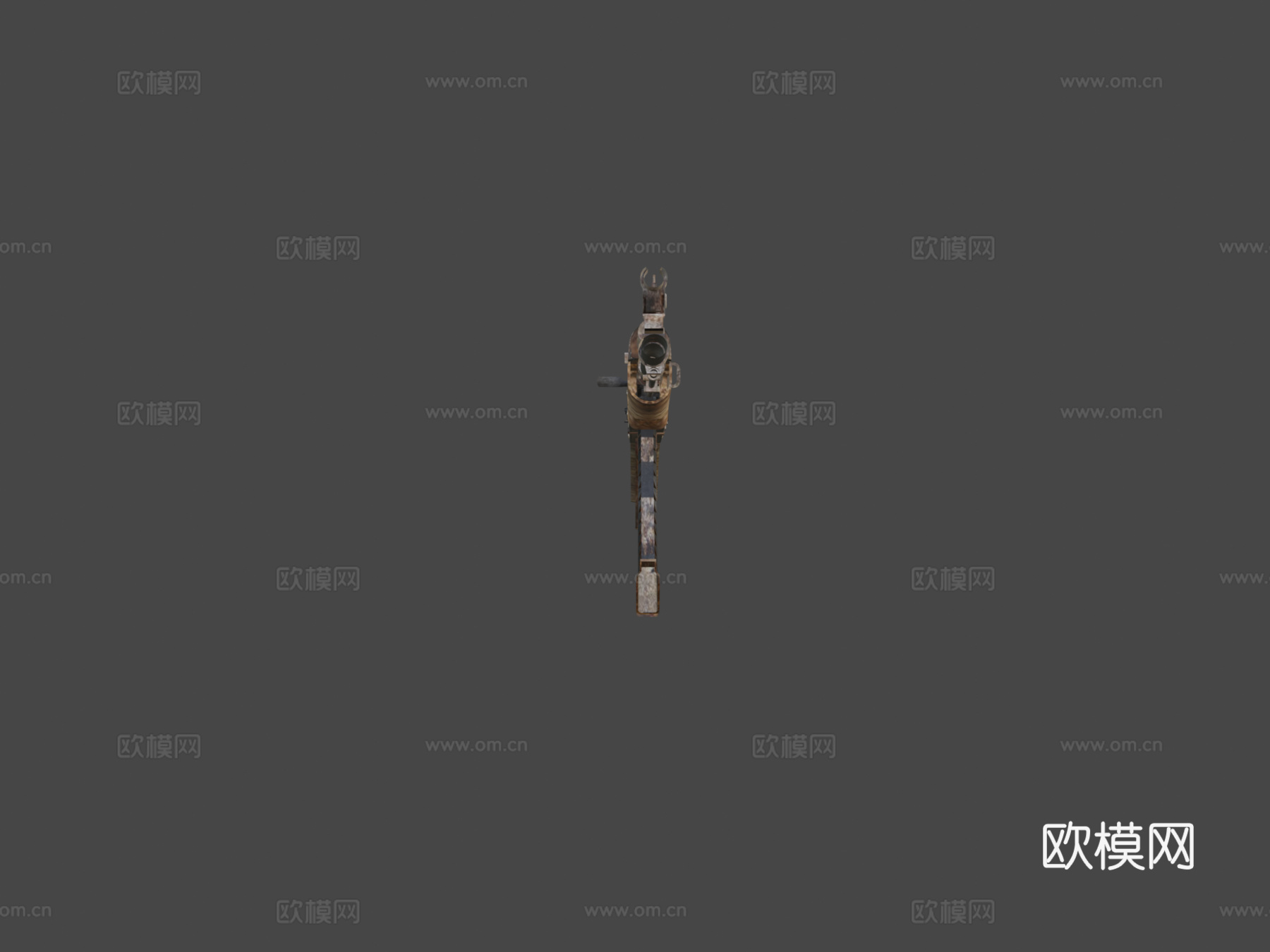 AK-47-黑色氧化物3d模型