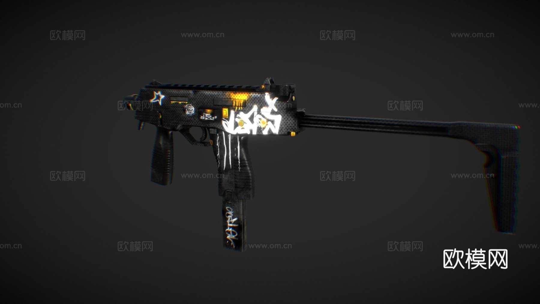 MP9叛乱黄金版3d模型