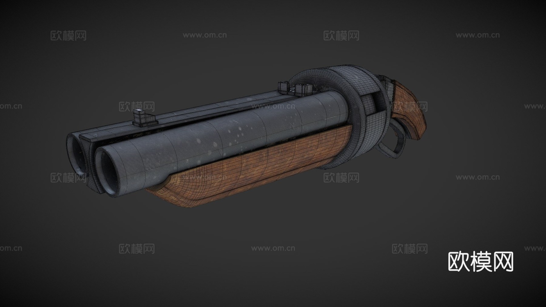 硬表面-散射枪3d模型
